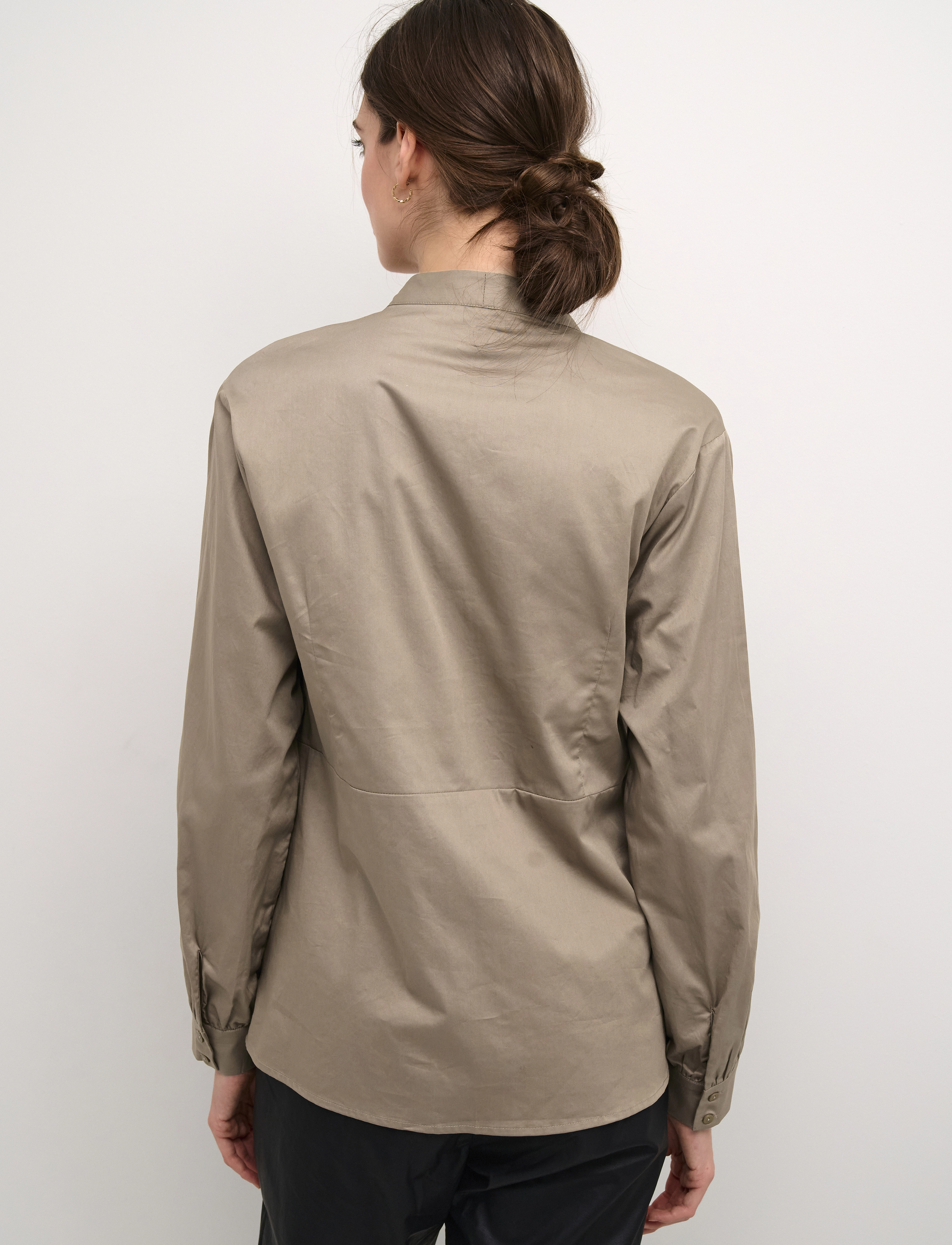 Culture - CUbaz Blouse - langærmede skjorter - timber wolf - 4