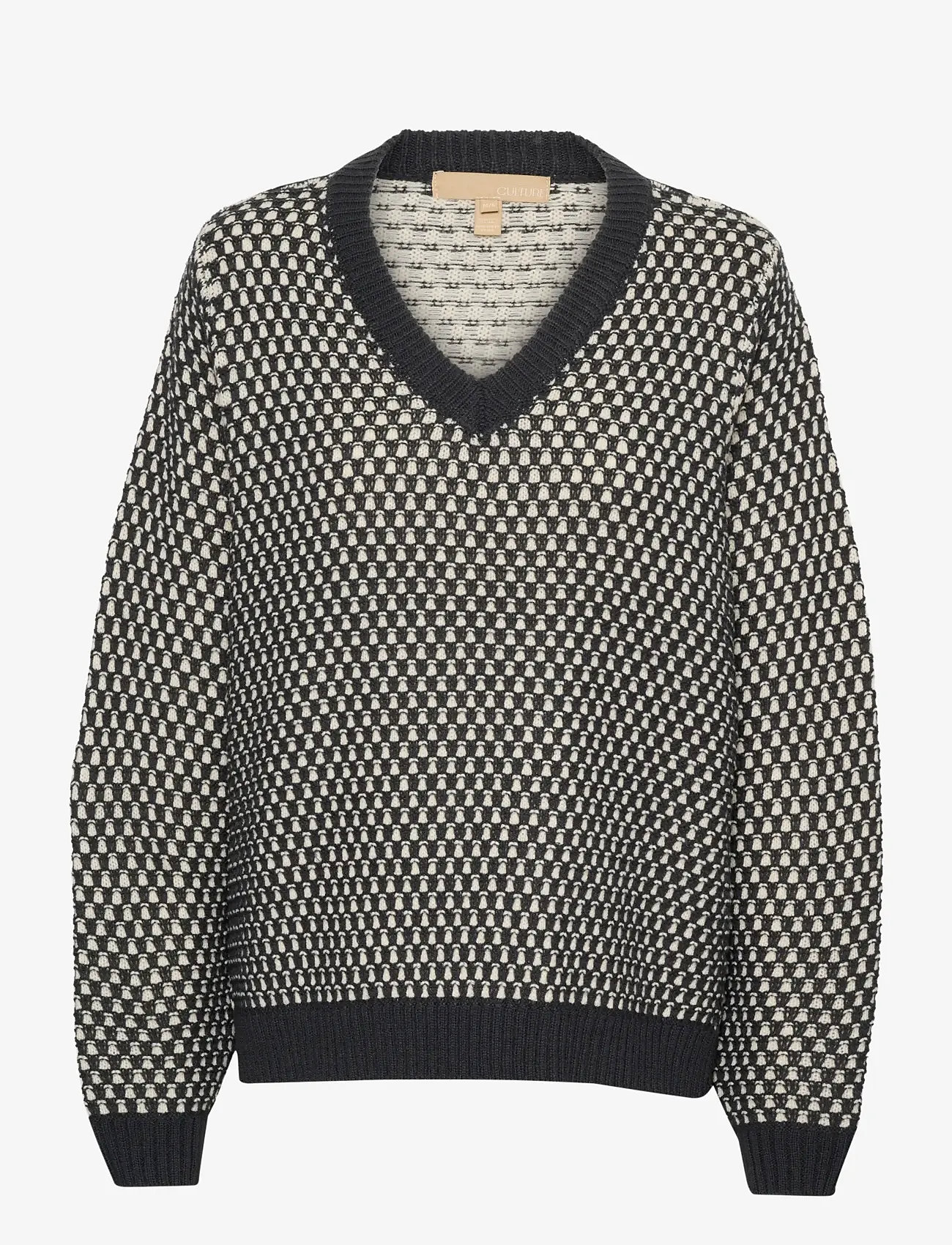 Culture - CUcardeen Vneck Pullover - trøjer - phantom - 1