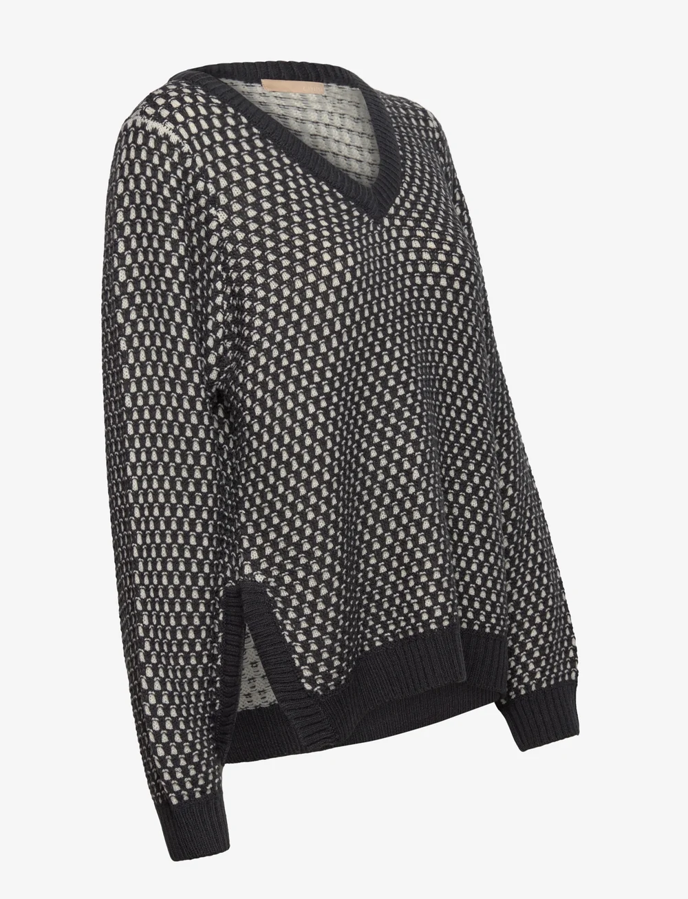 Culture - CUcardeen Vneck Pullover - striktrøjer - phantom - 3