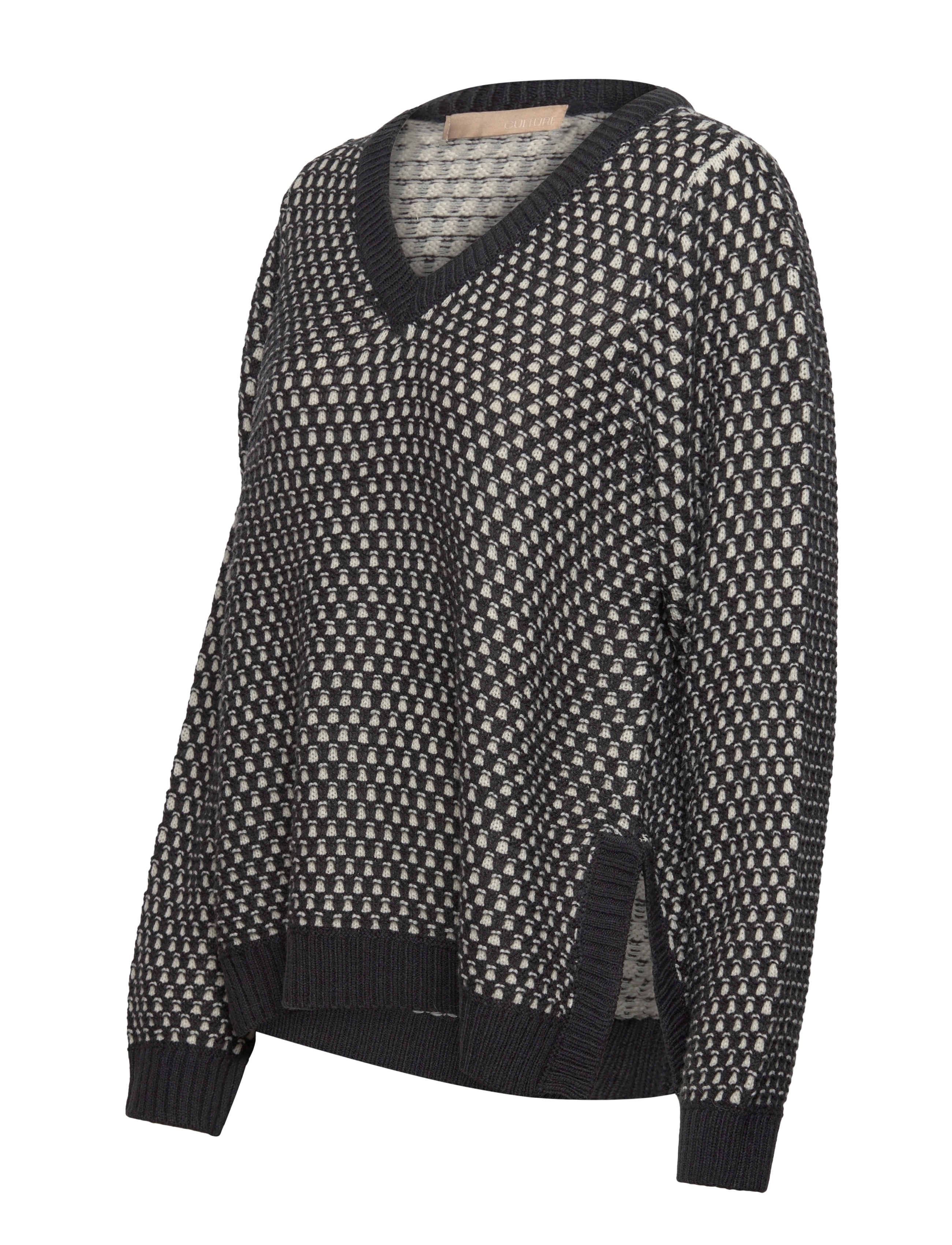 Culture - CUcardeen Vneck Pullover - trøjer - phantom - 4