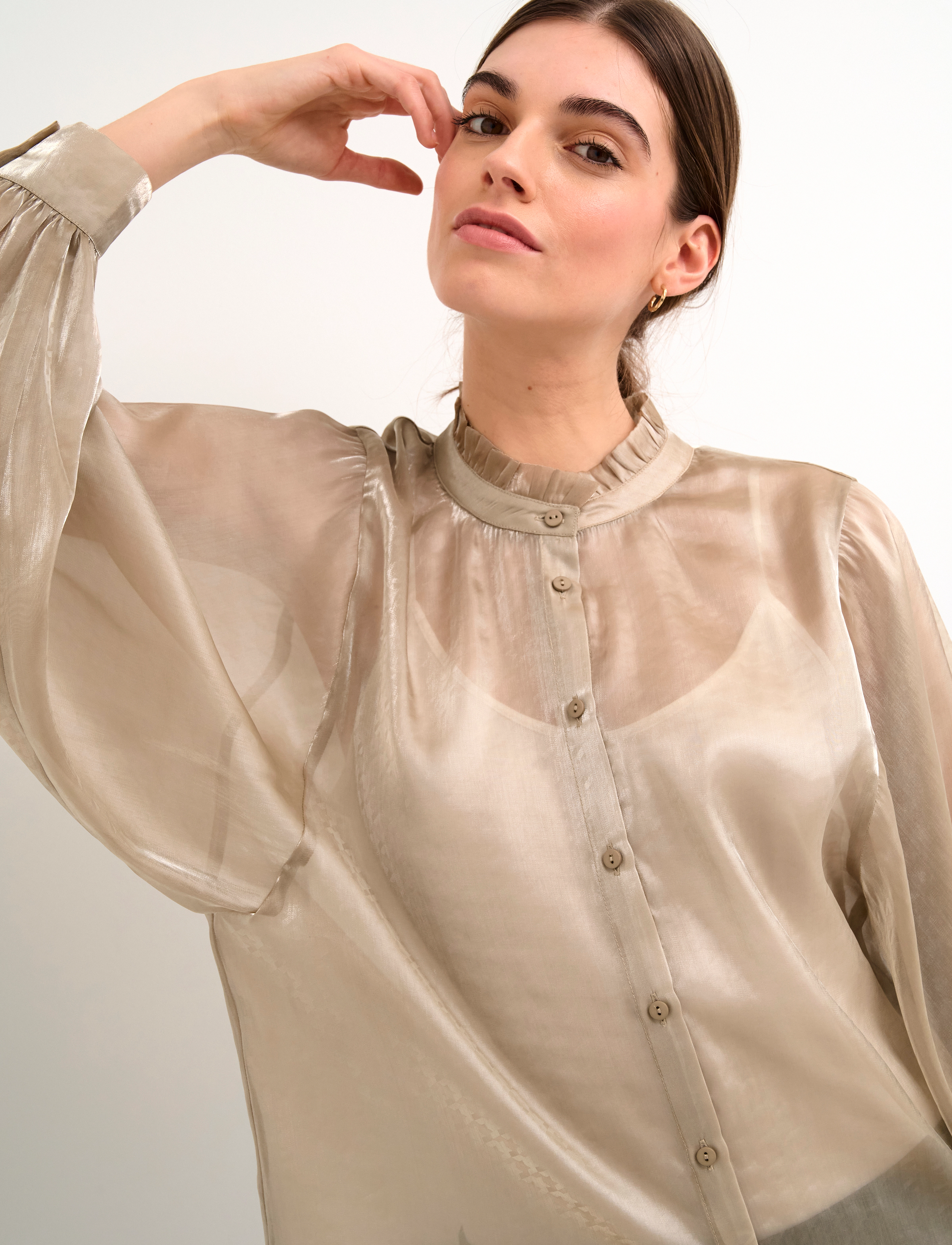 Culture - CUcase Shirt - langærmede bluser - timber wolf - 5
