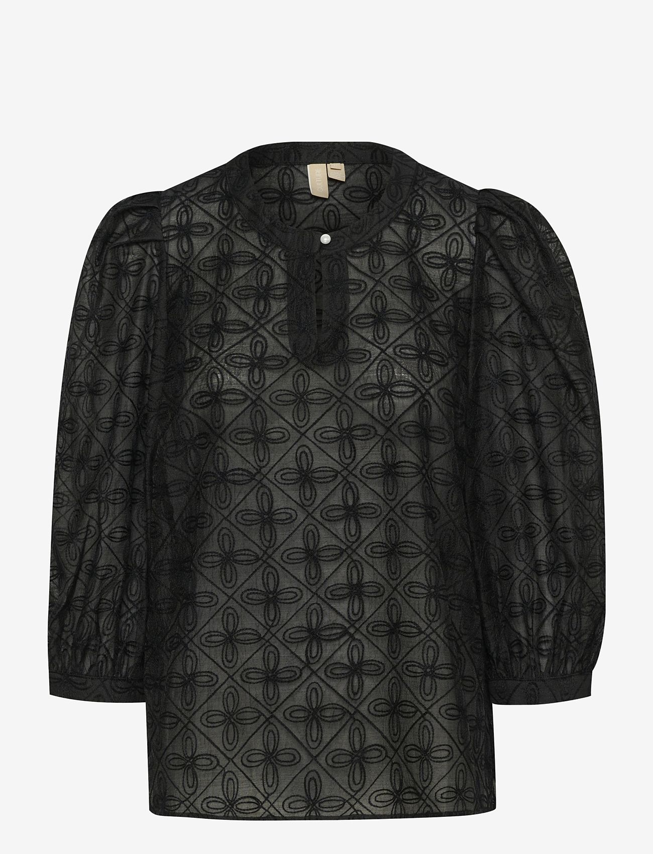 Culture - CUannasofie Blouse - langærmede bluser - black - 1