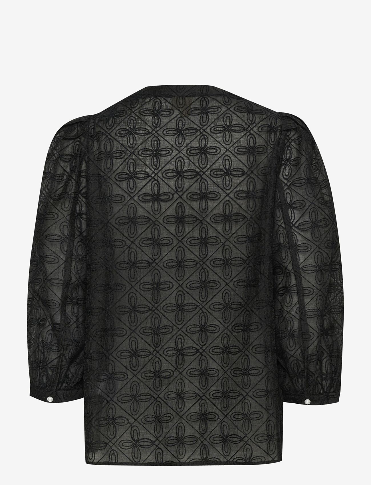 Culture - CUannasofie Blouse - langærmede bluser - black - 2