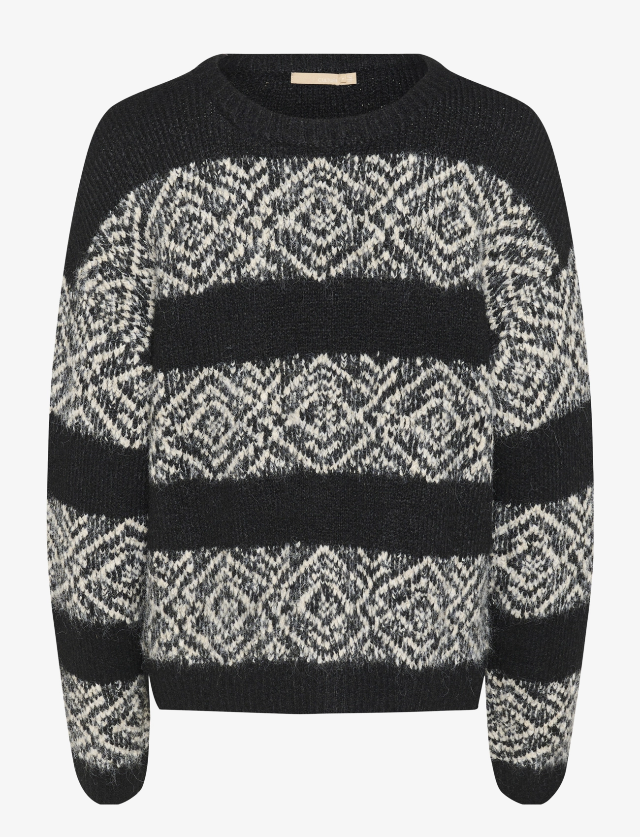 Culture CUIona Brava Pullover - Strickmode - BLACK / black