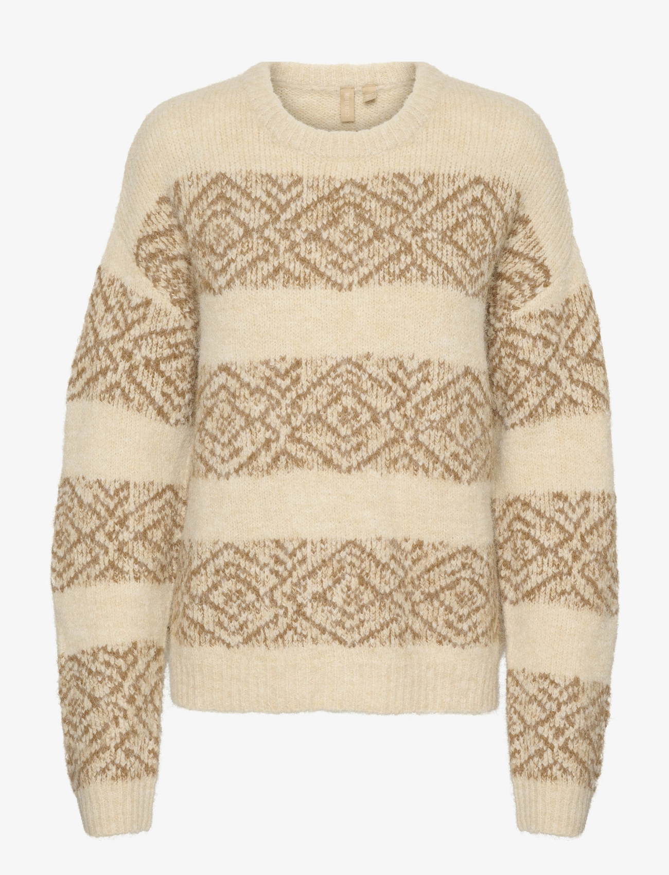 Culture CUIona Brava Pullover - Tøj - WHITECAP MELANGE / beige