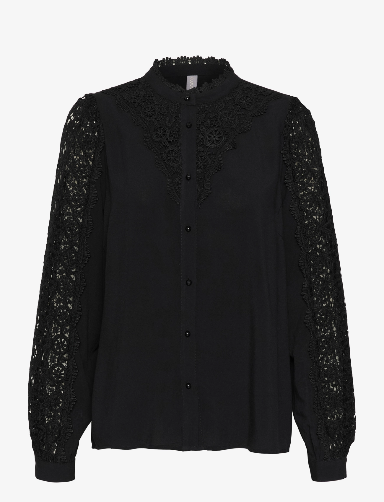 Culture CUbenton lace Shirt - Bluser - BLACK / black
