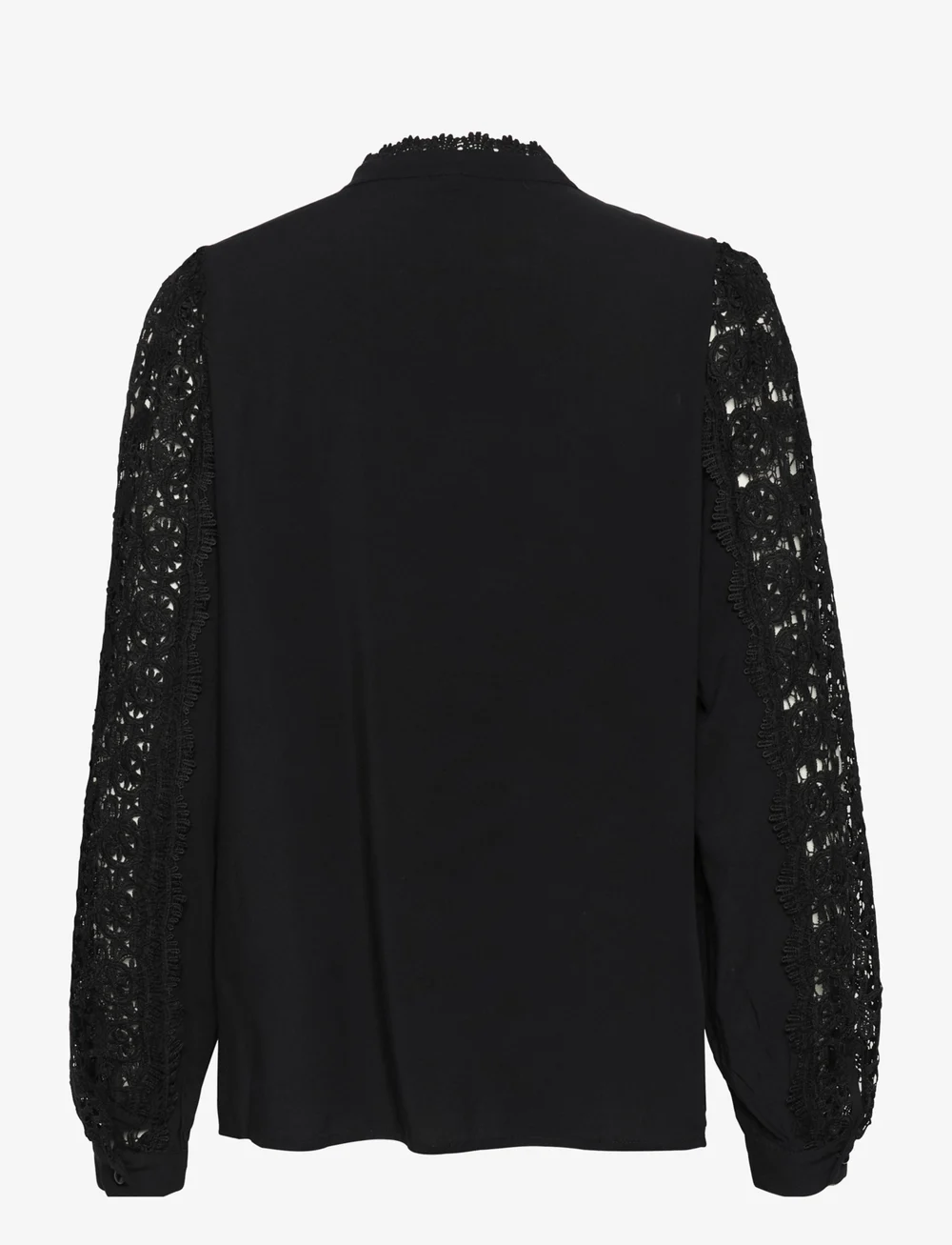 Culture - CUbenton lace Shirt - långärmade blusar - black - 2