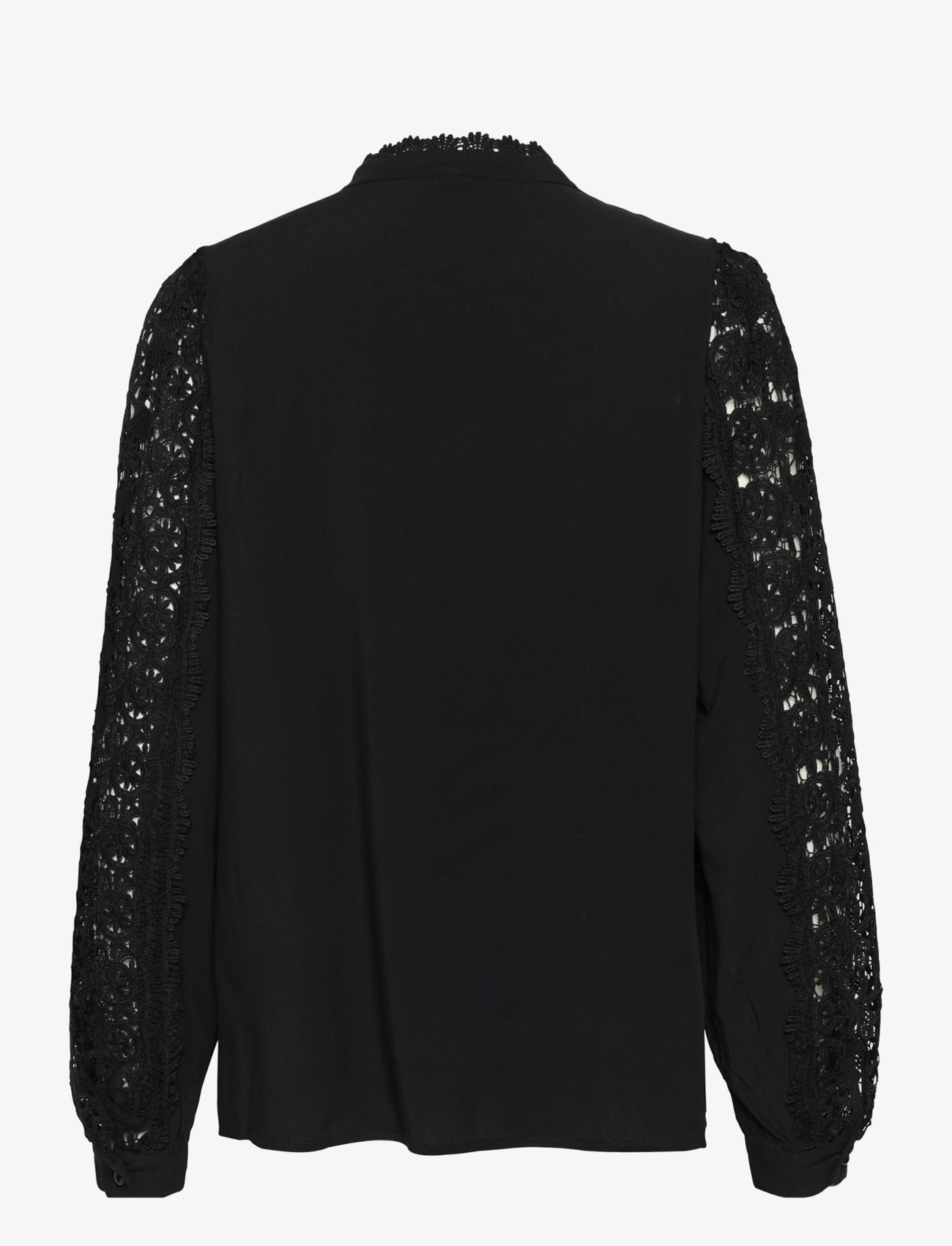 Culture - CUbenton lace Shirt - langärmlige blusen - black - 2