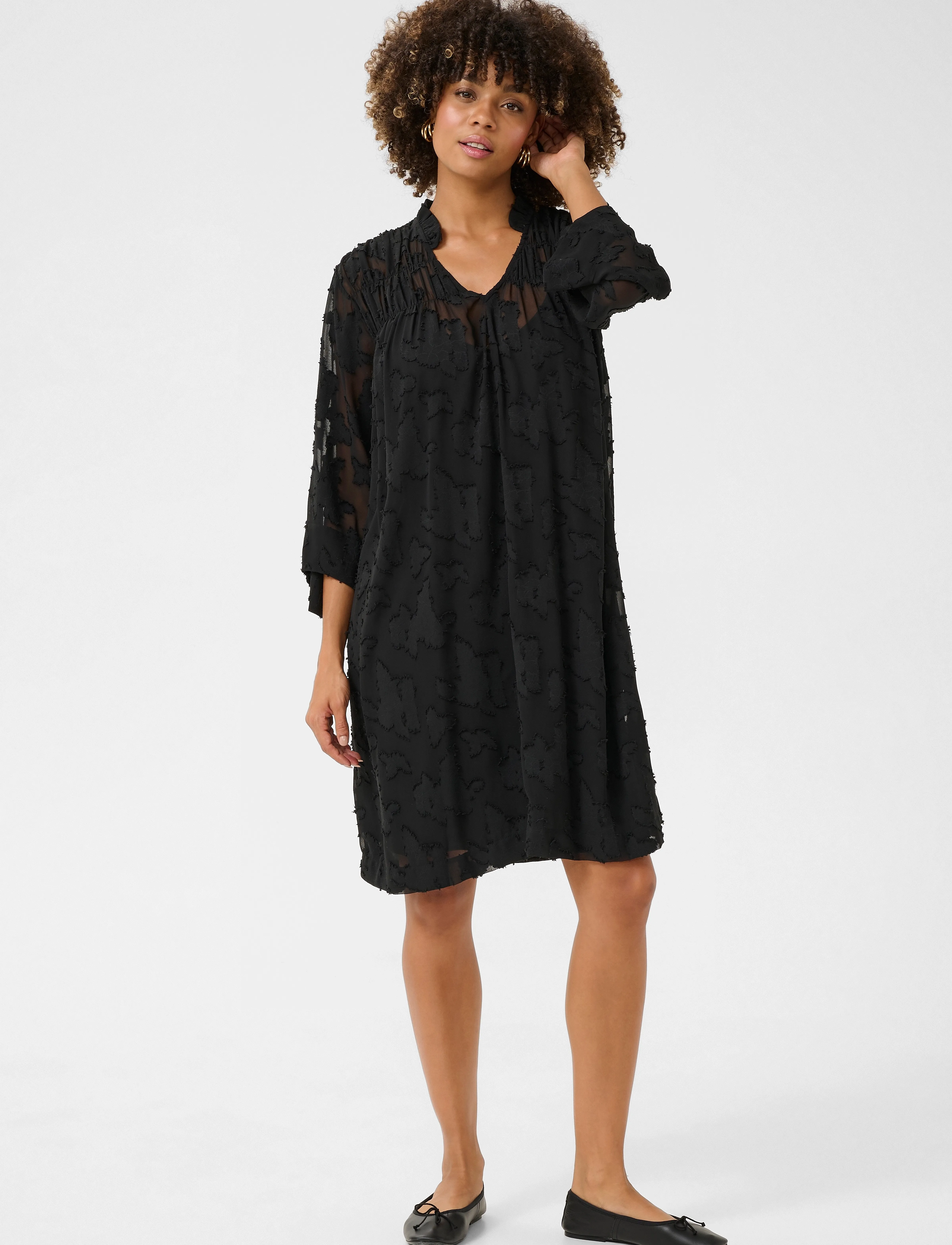 Culture - CUsanta Dress - blondekjoler - black - 3