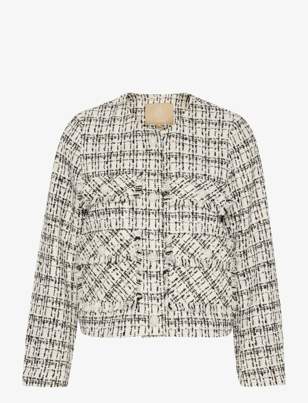 Culture - CUcoca Jacket - höstjackor - black/white check - 1