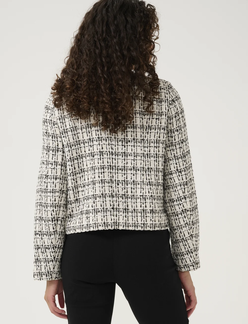 Culture - CUcoca Jacket - höstjackor - black/white check - 4