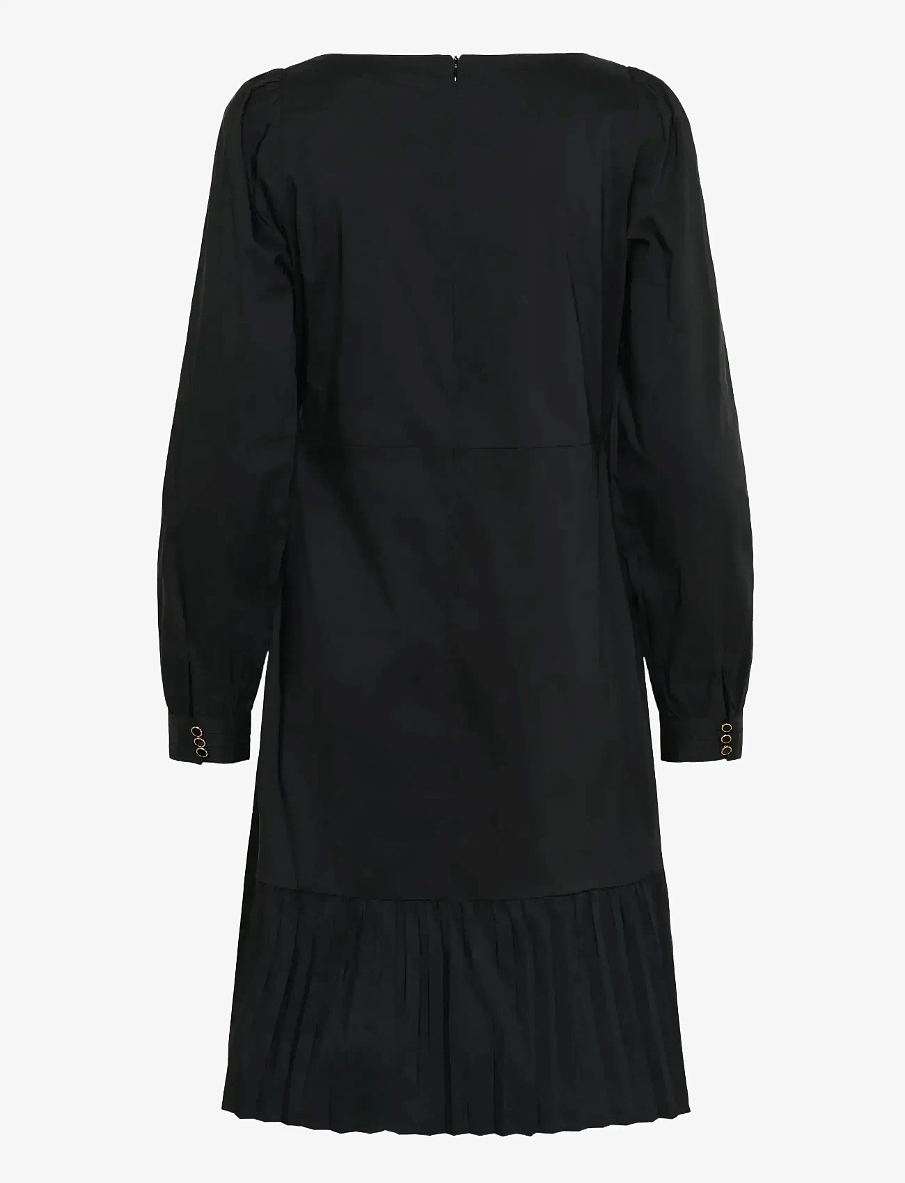 Culture - CUbeate Antoinett Dress - midiklänningar - black - 2