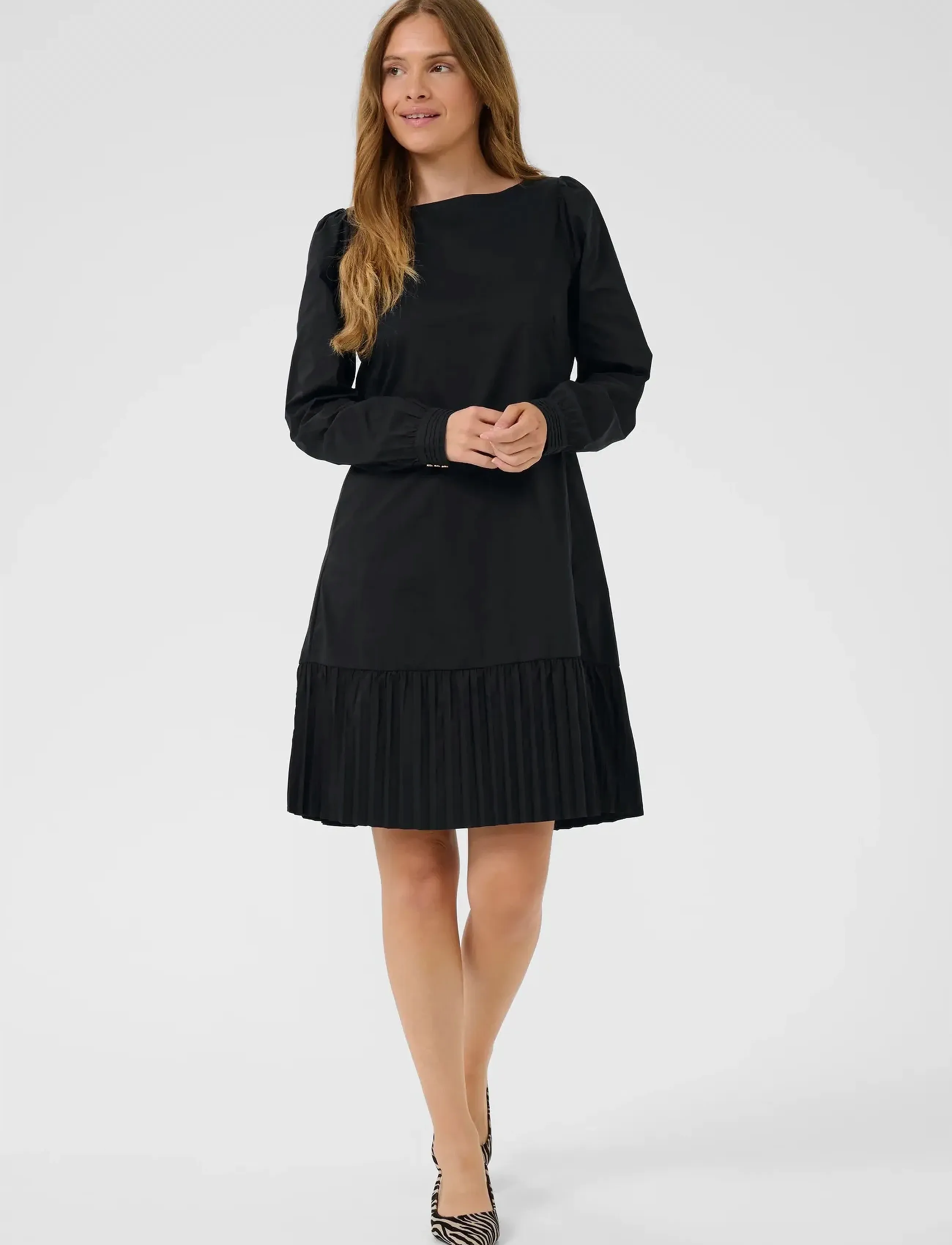 Culture - CUbeate Antoinett Dress - midi dresses - black - 3