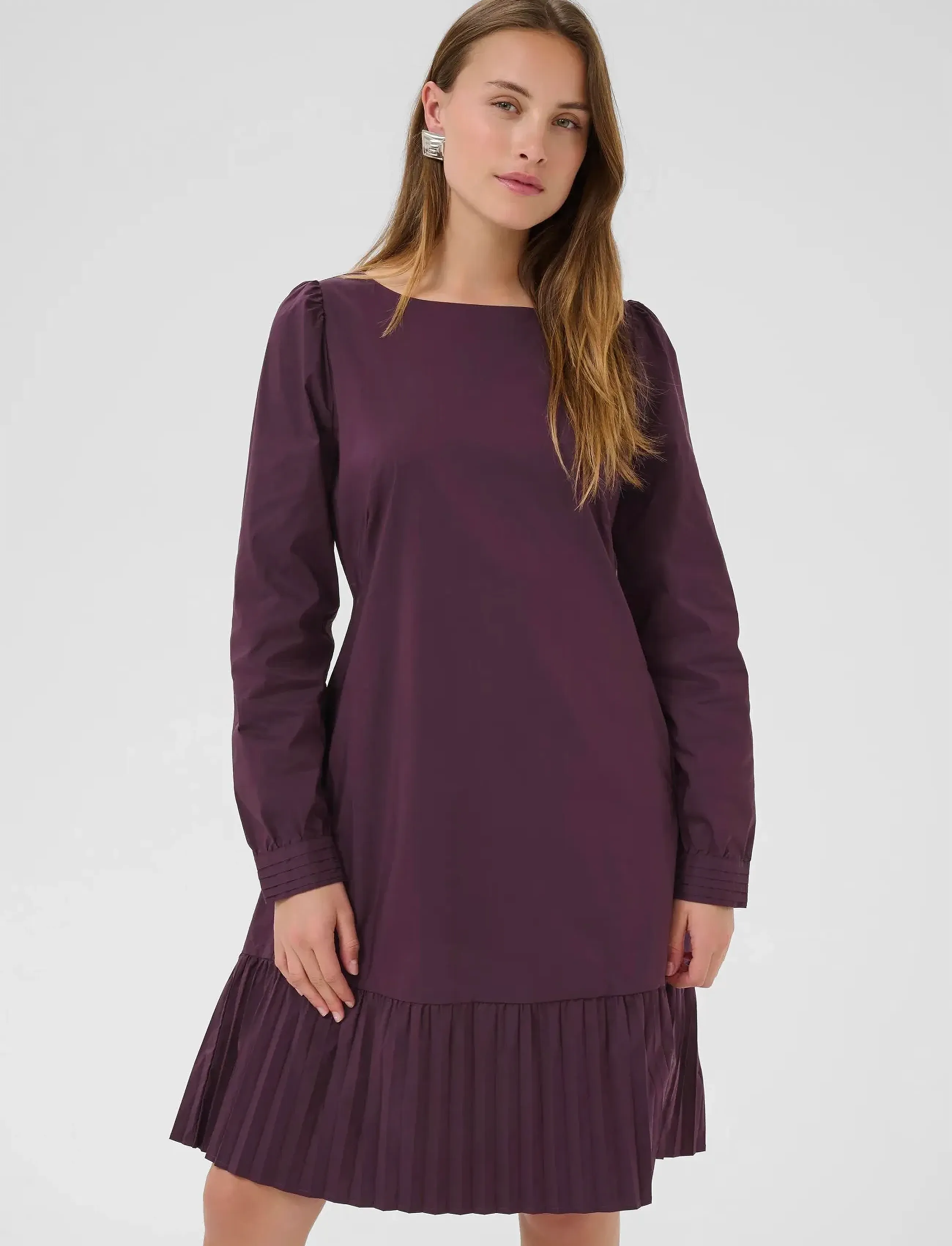 Culture Cubeate Antoinett Dress, XL, Purple, Kjoler > Knælange Og Midi, Dame