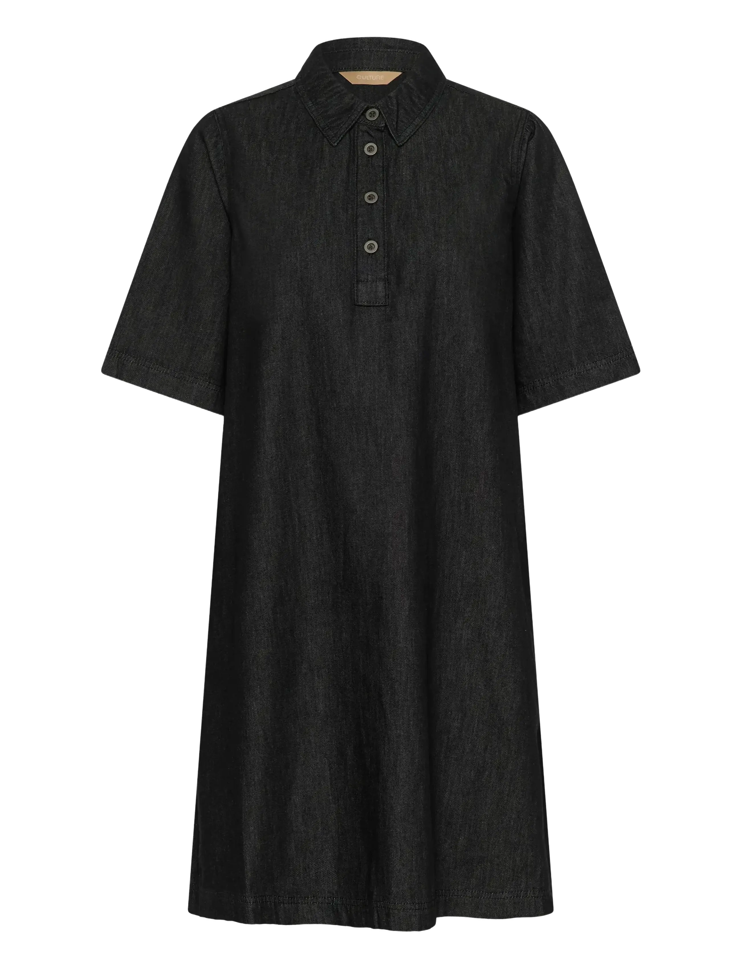 Culture CUwinnie Arpa Dress - Korte kjoler - BLACK WASH / black