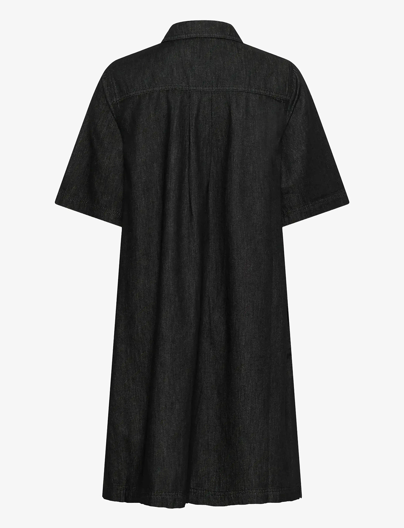 Culture - CUwinnie Arpa Dress - skjortekjoler - black wash - 2