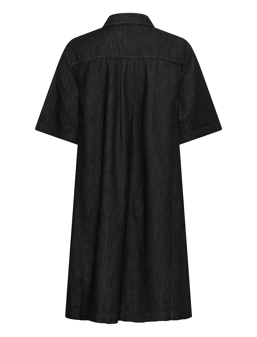 Culture - CUwinnie Arpa Dress - hemdkleider - black wash - 2