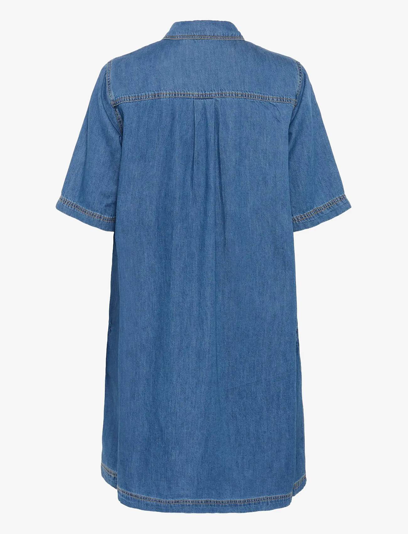 Culture - CUwinnie Arpa Dress - hemdkleider - dark blue wash - 2