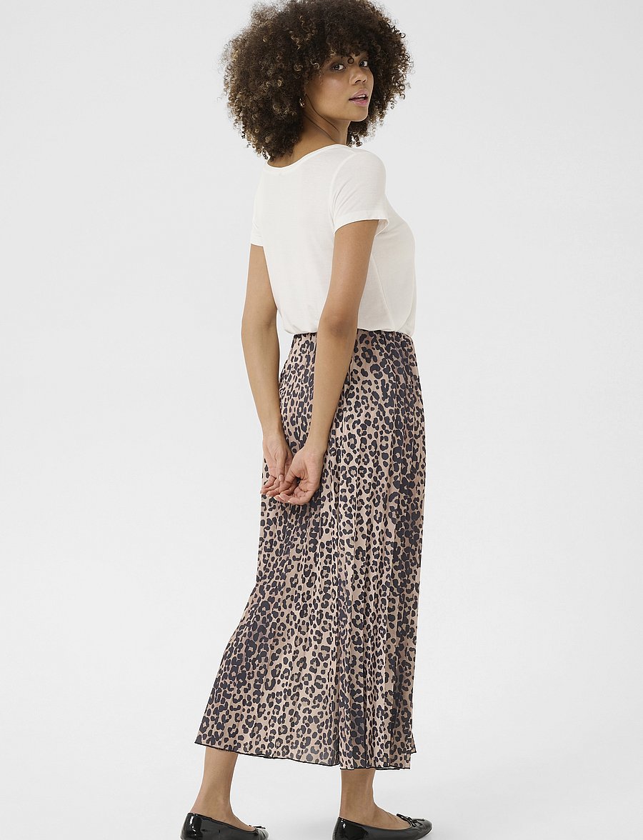 Culture - CUelda Skirt - plisowane spódnice - leopard - 4
