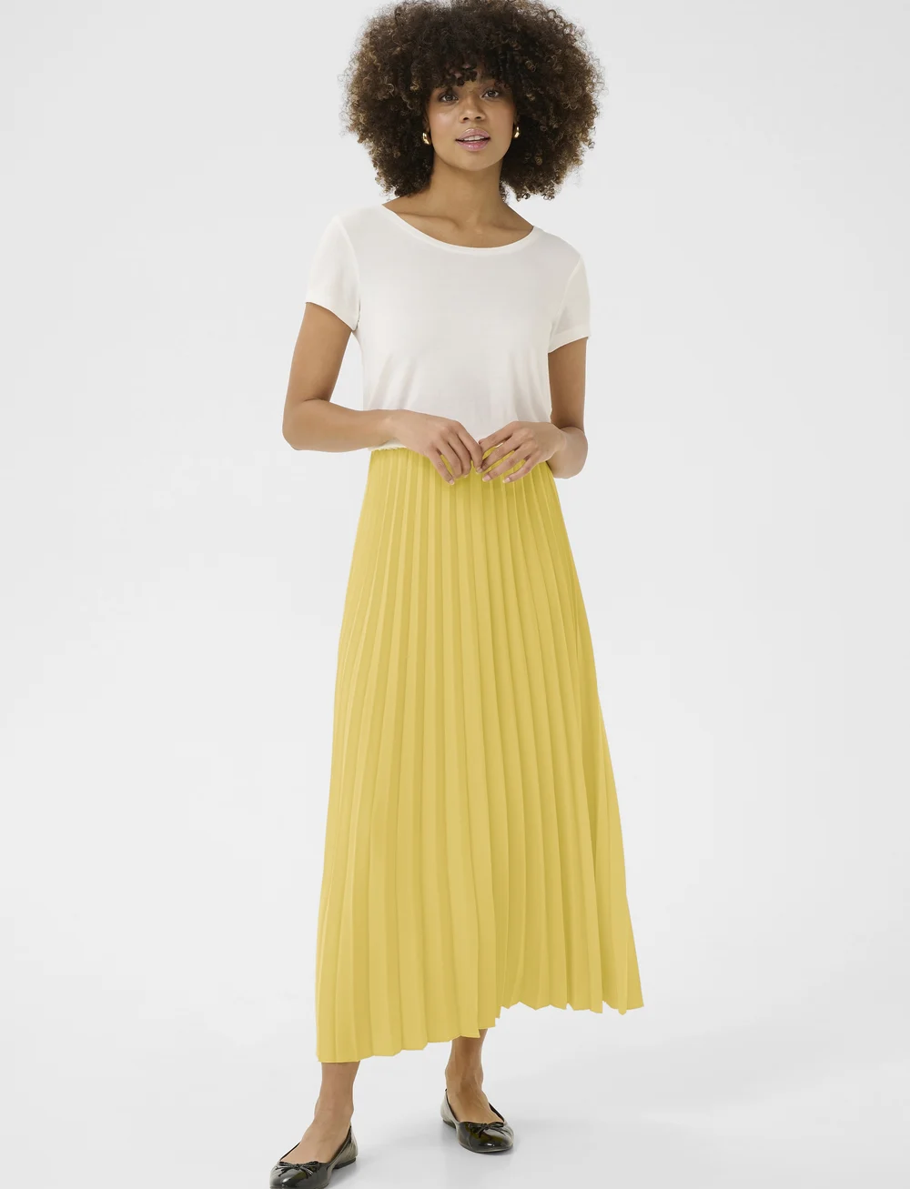 Culture - CUelda Skirt - plisserede nederdele - pineapple slice - 3