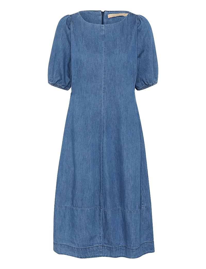 Culture - CUriva Arpa SS Dress - sommerkleider - dark blue wash - 1