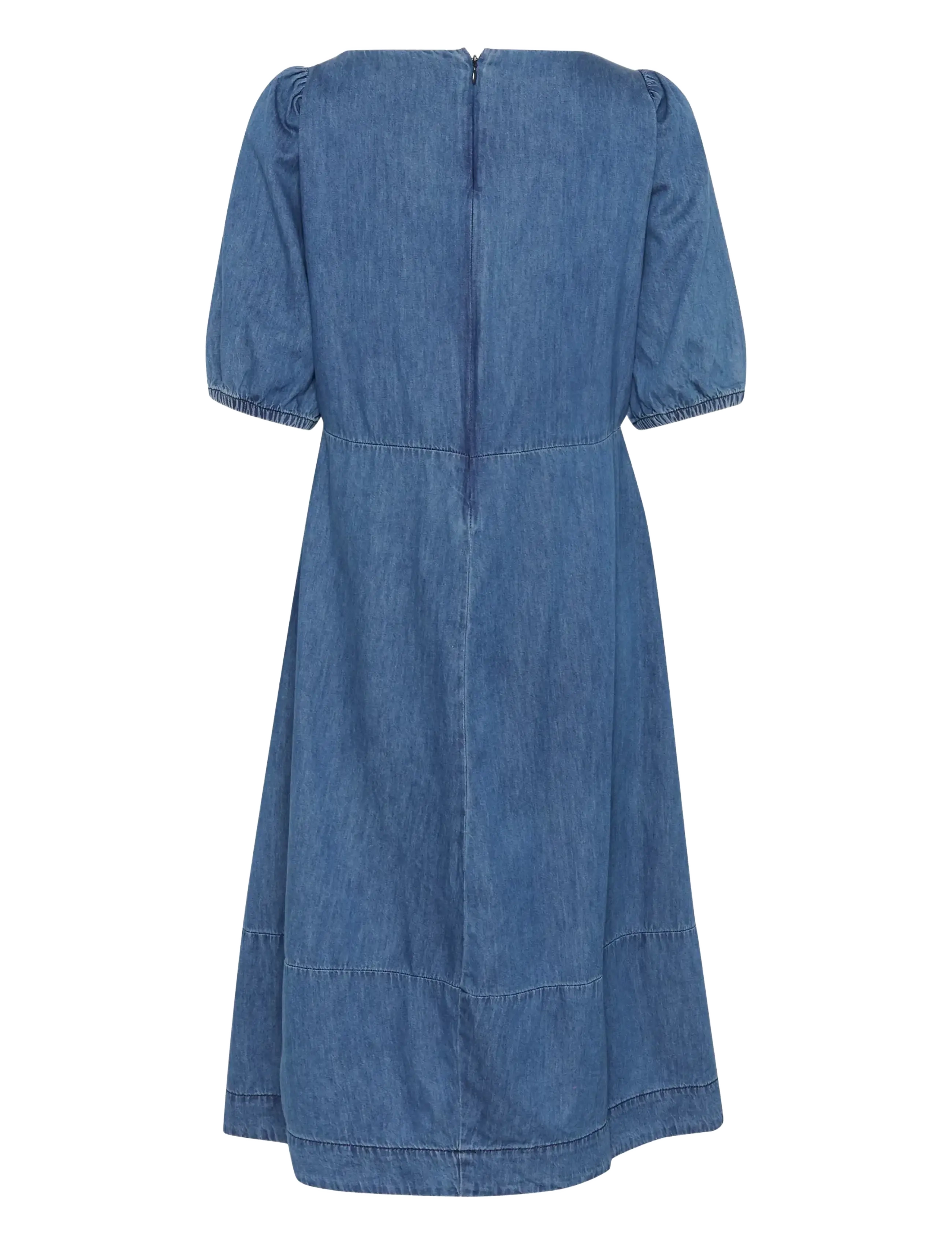 Culture - CUriva Arpa SS Dress - sommerkjoler - dark blue wash - 2