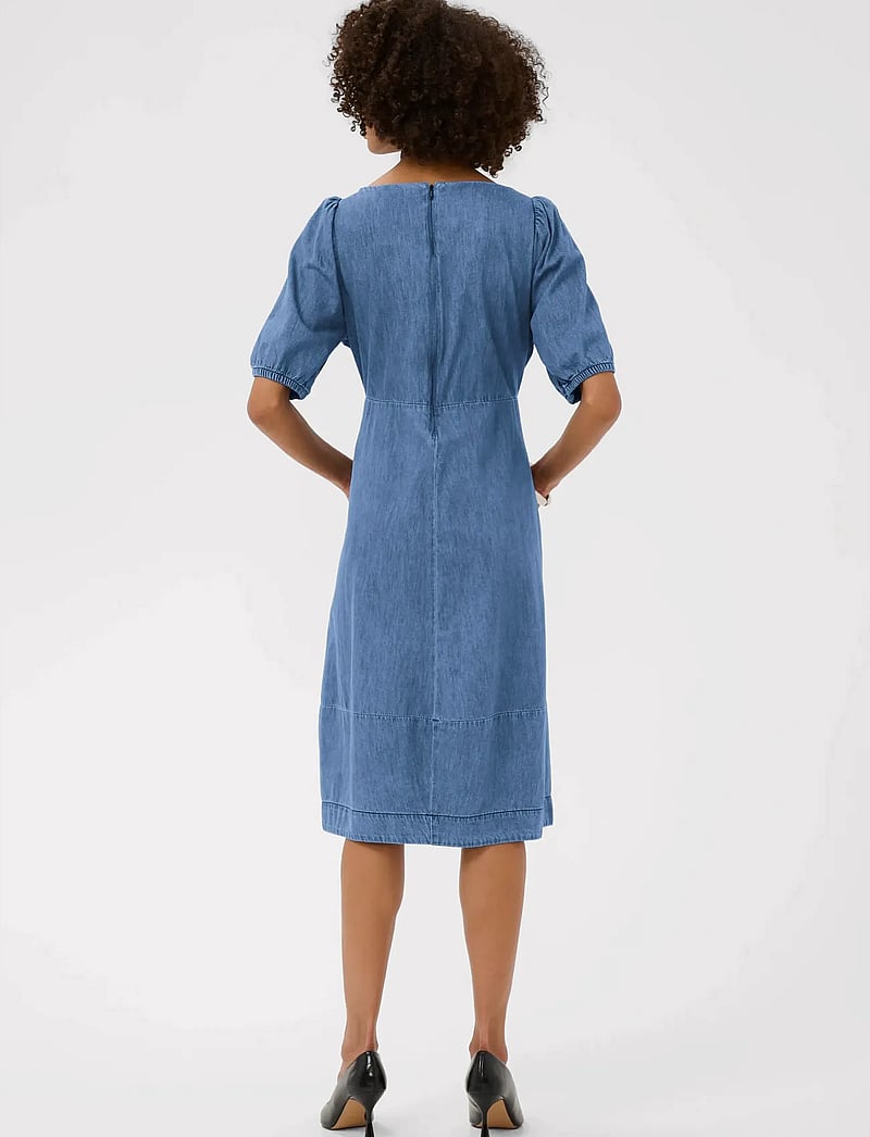 Culture - CUriva Arpa SS Dress - sommerkleider - dark blue wash - 4