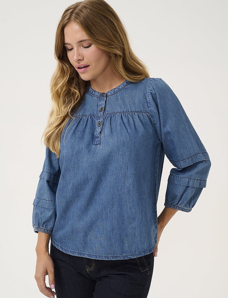 Culture - CUlivie Arpa Blouse - dark blue wash - 0