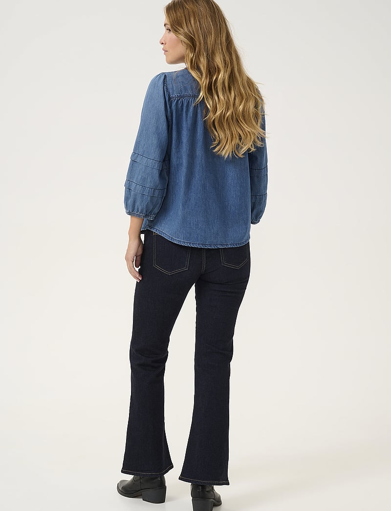 Culture - CUlivie Arpa Blouse - dark blue wash - 4