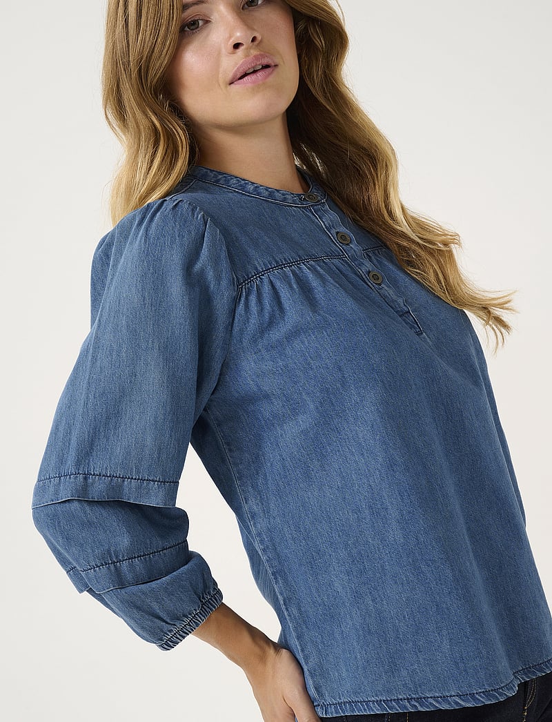 Culture - CUlivie Arpa Blouse - dark blue wash - 5