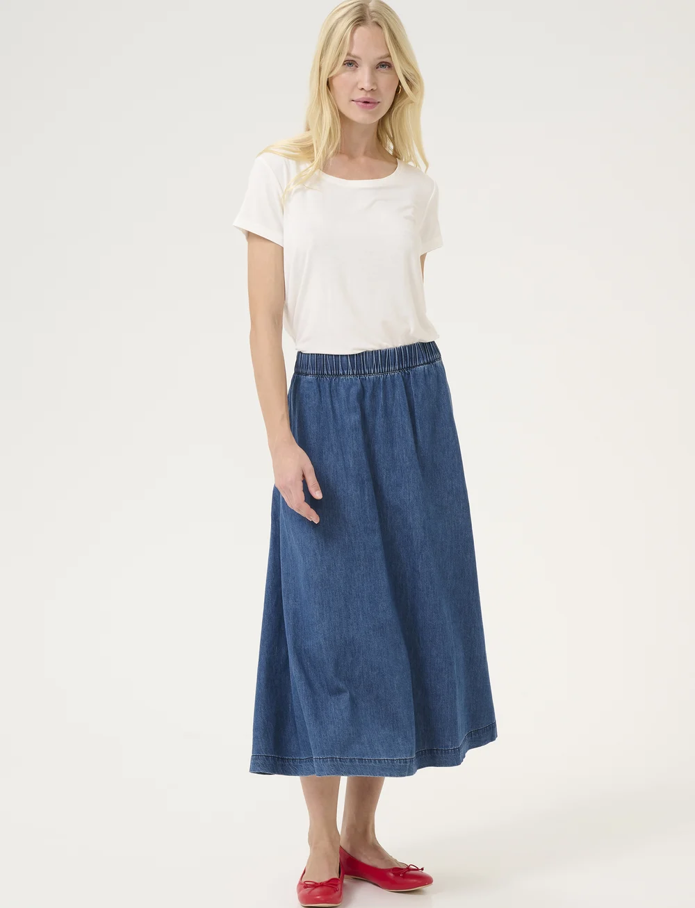 Culture - CUlivie Arpa Skirt - jeansröcke - dark blue wash - 3