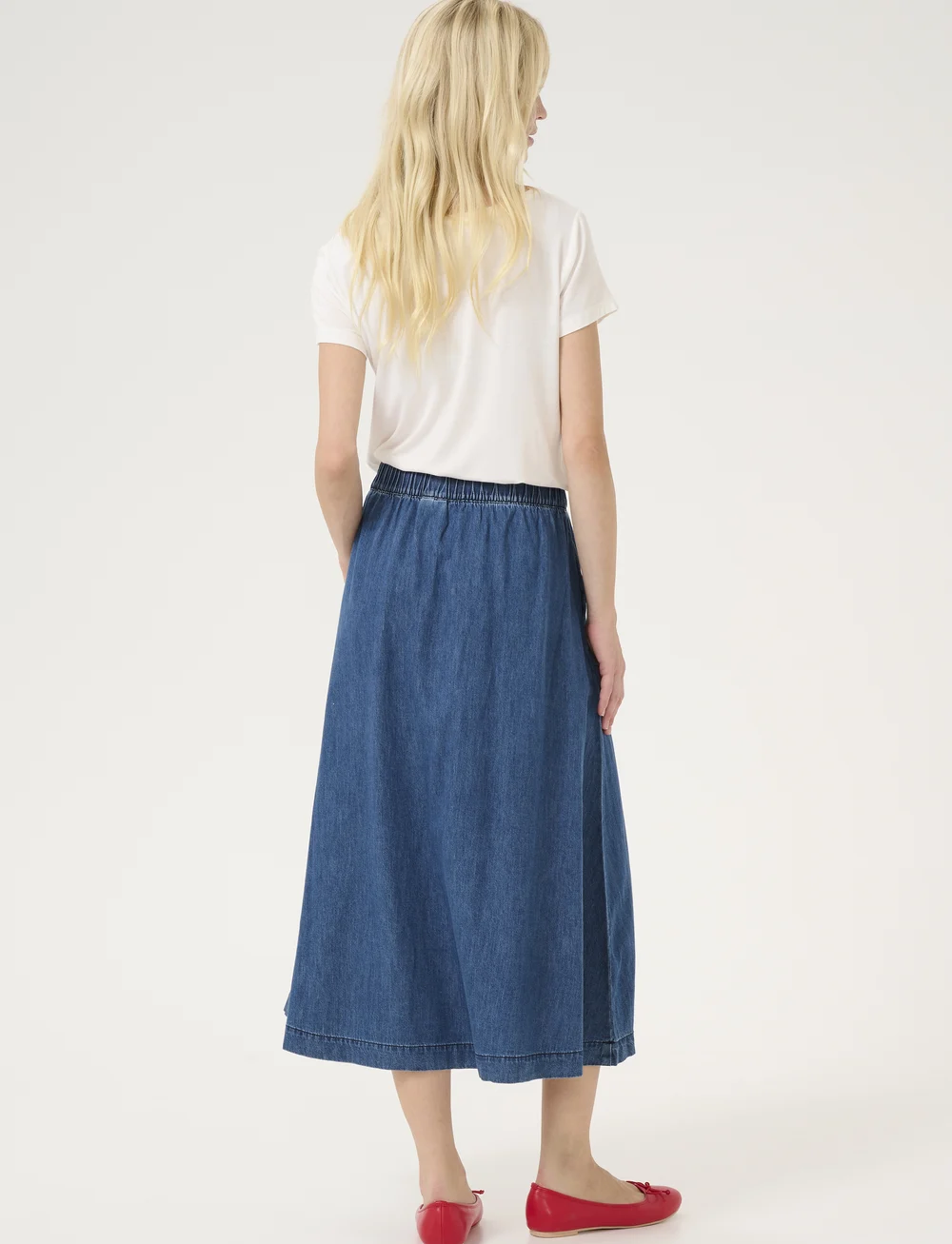 Culture - CUlivie Arpa Skirt - jeansröcke - dark blue wash - 4
