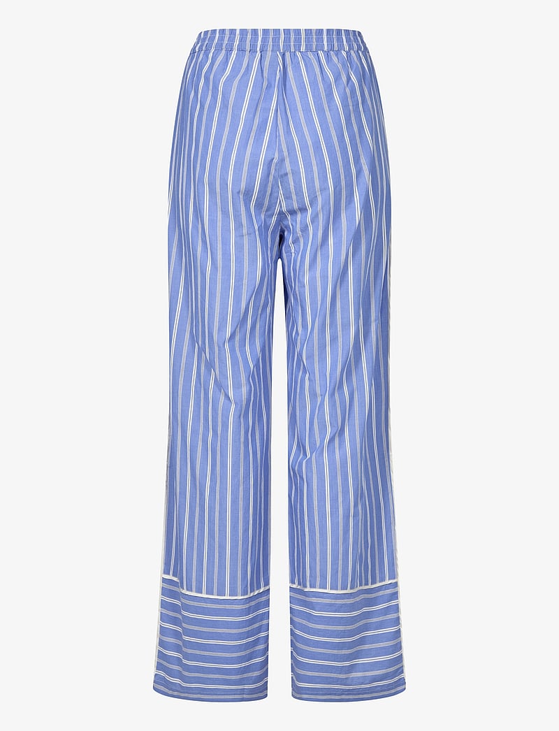 Culture - CUpetra Pants - plačios kelnės - blue stripe - 2