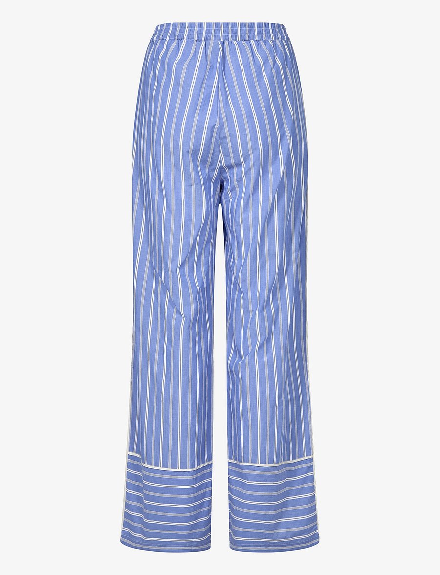 Culture - CUpetra Pants - hosen mit weitem bein - blue stripe - 2