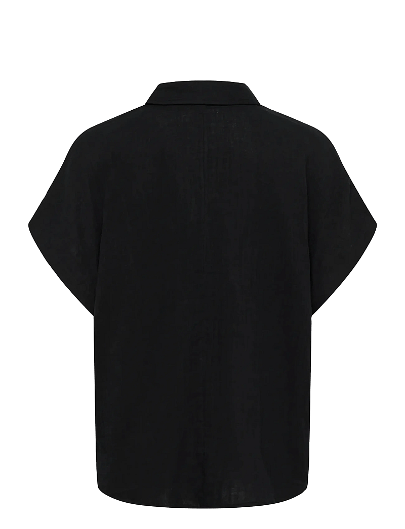 Culture - CUmyra Elina SS Shirt - kurzärmlige hemden - black - 2