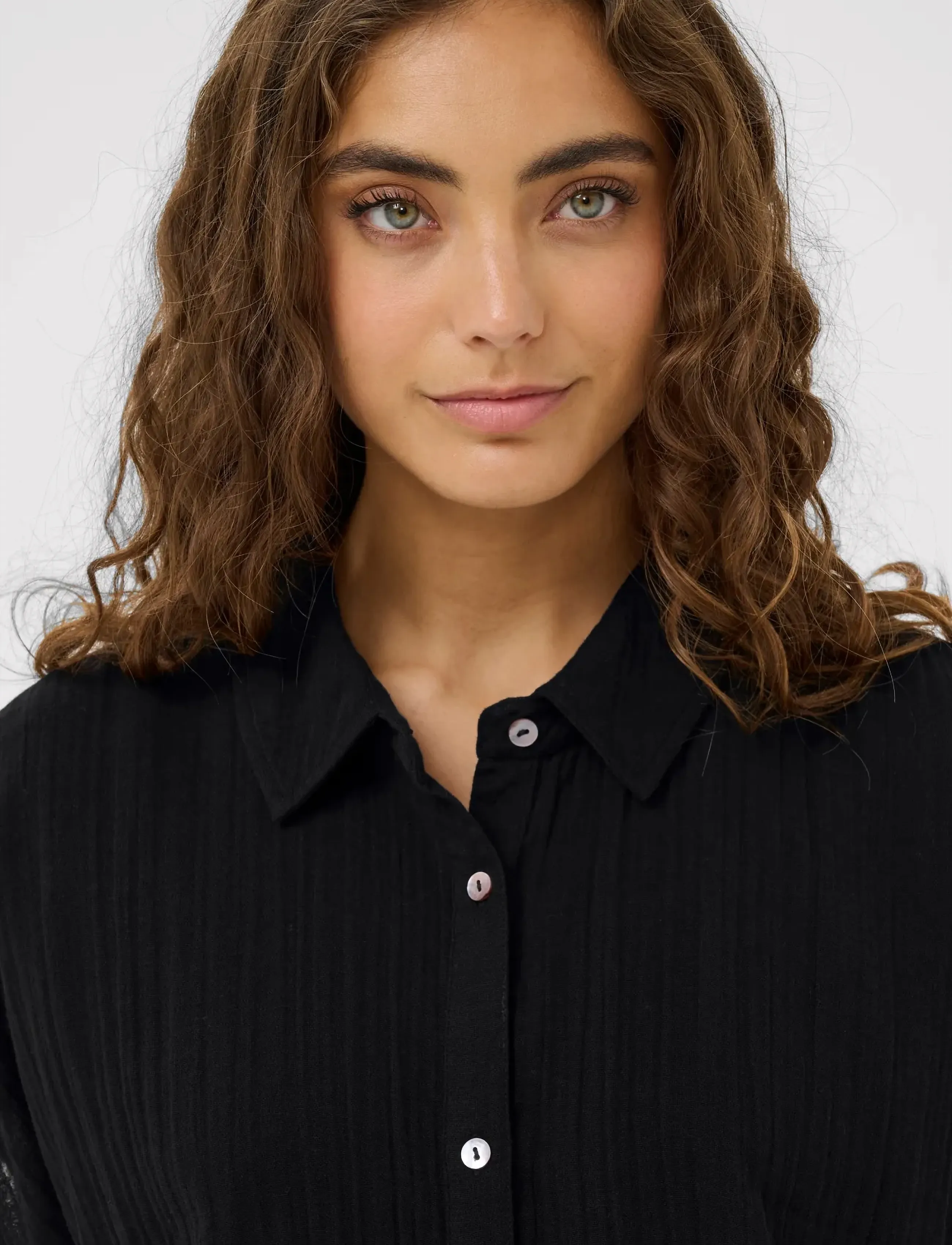Culture - CUmyra Elina SS Shirt - marškiniai trumpomis rankovėmis - black - 5