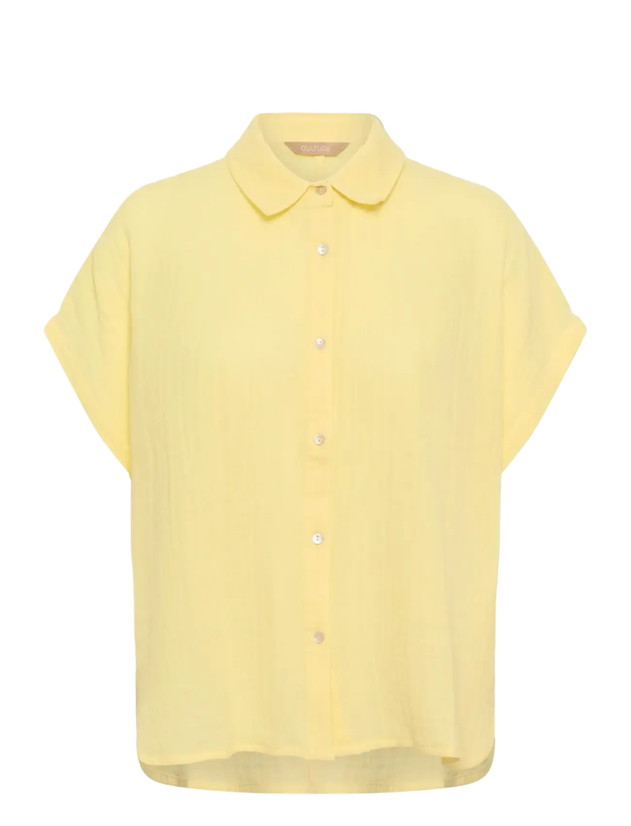 Culture CUmyra Elina SS Shirt - Bluser & Skjorter - LEMON MERINGUE / yellow