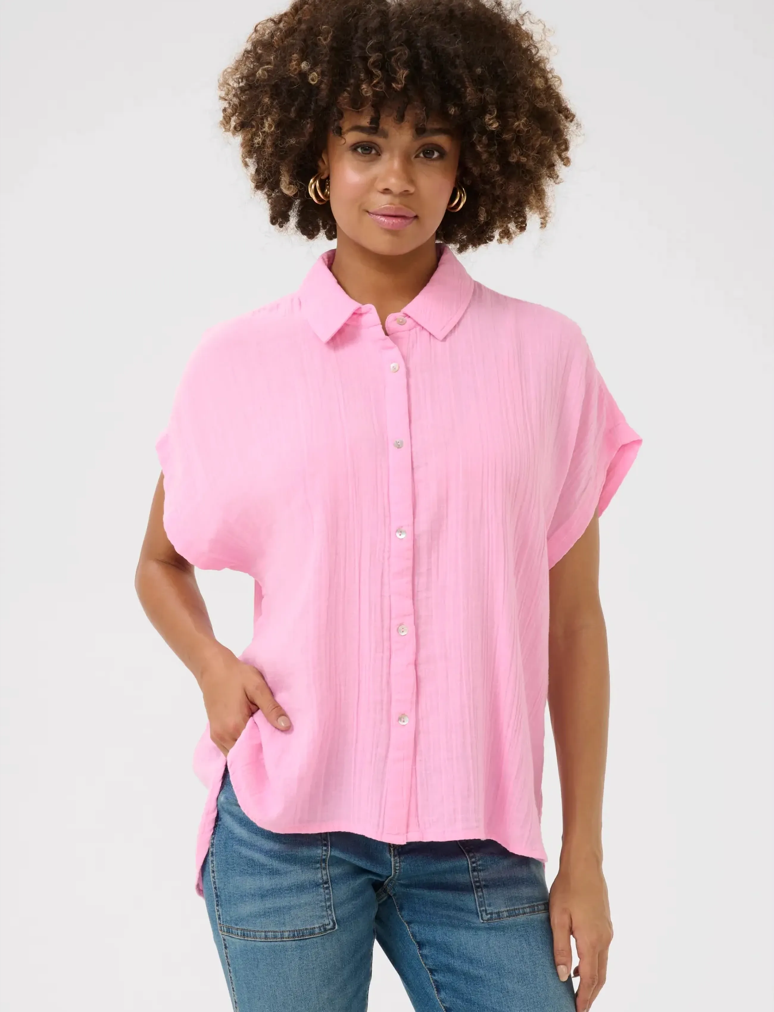 Culture CUmyra Elina SS Shirt - Shirts - LILAC SACHET / pink/rose