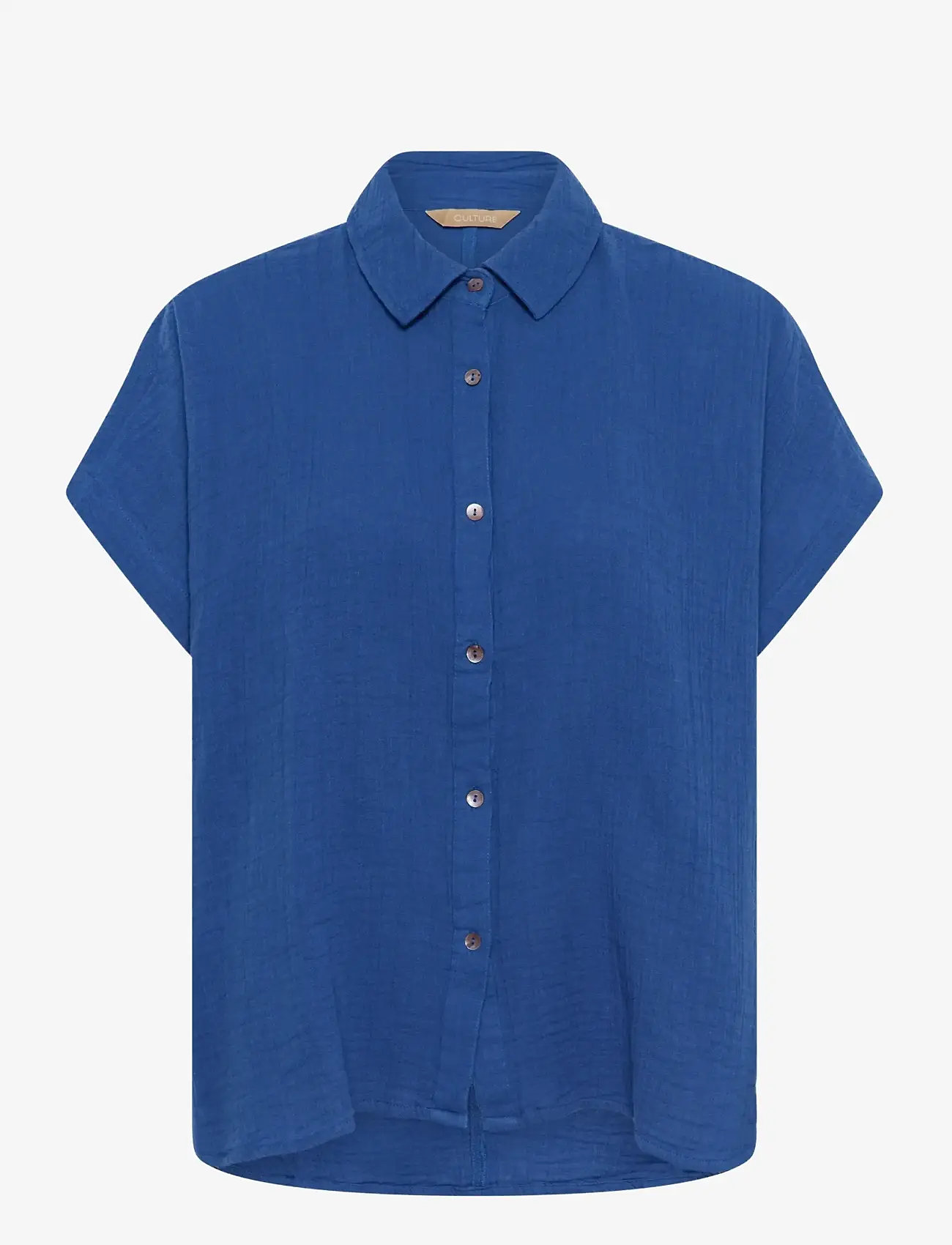 Culture - CUmyra Elina SS Shirt - marškiniai trumpomis rankovėmis - nautical blue - 1