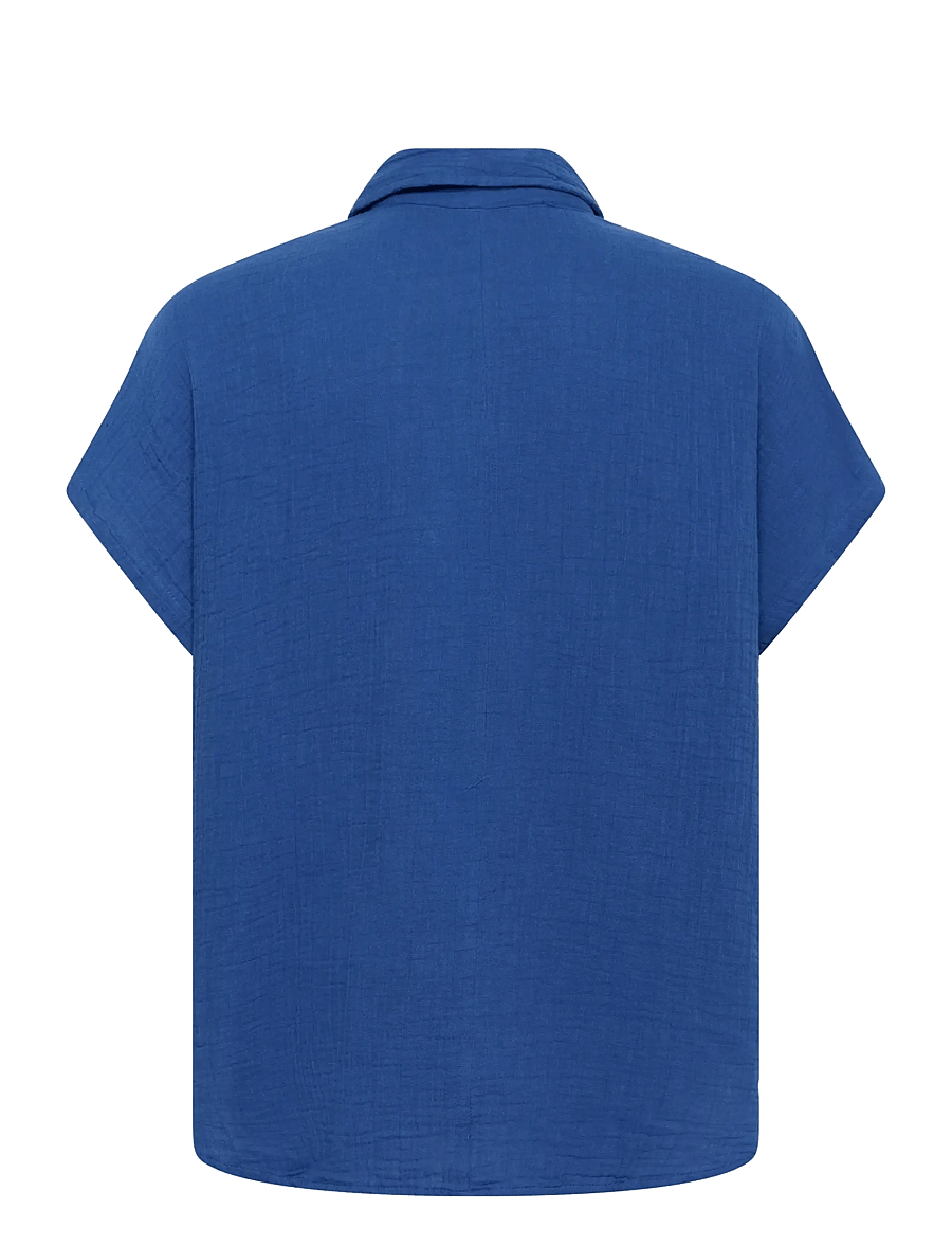Culture - CUmyra Elina SS Shirt - chemises à manches courtes - nautical blue - 2