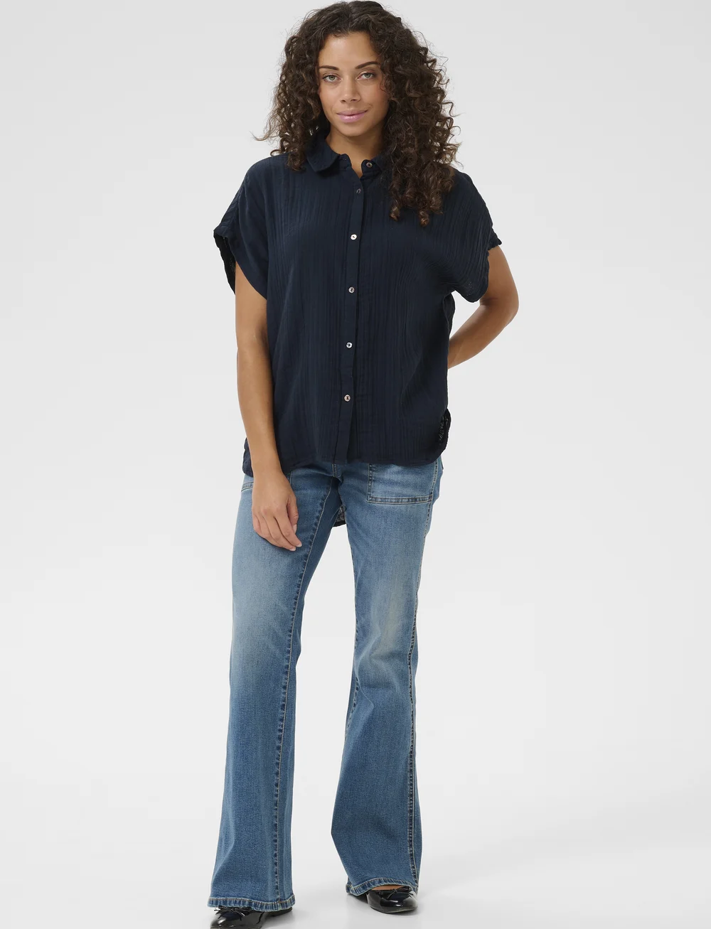 Culture - CUmyra Elina SS Shirt - kurzärmlige hemden - salute - 3