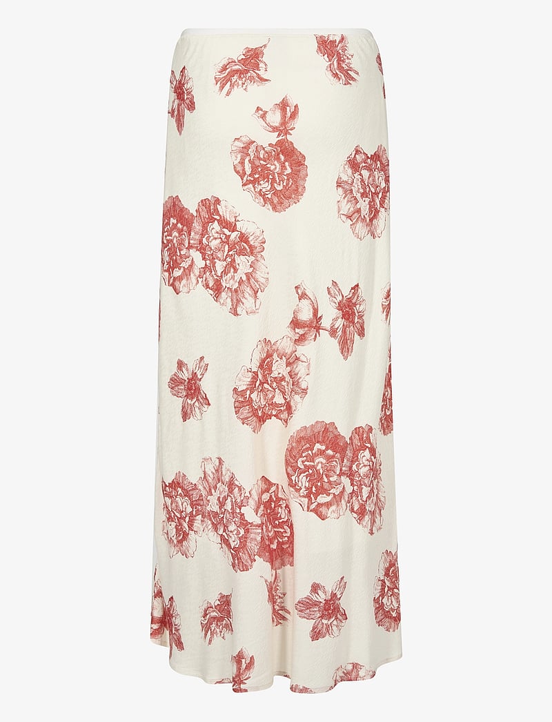 Culture - CUalexa Skirt - jupes longues - offwhite/red flower - 2