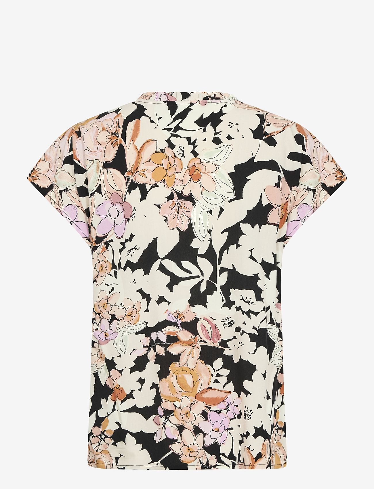 Culture - CUaudrey Bello Capsleeve - t-shirts - orange/pink flower - 2