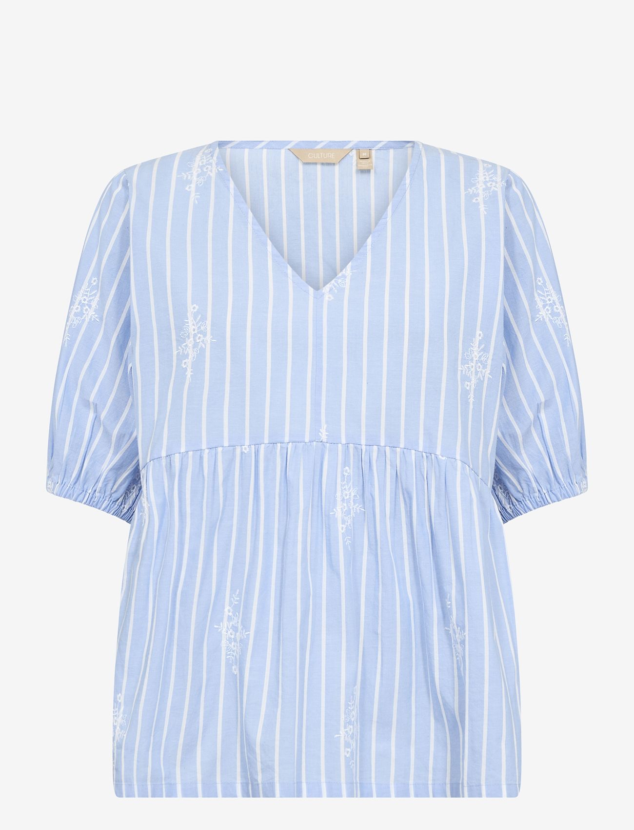 Culture - CUbaloo Blouse - blouses à manches courtes - blue stripe - 1