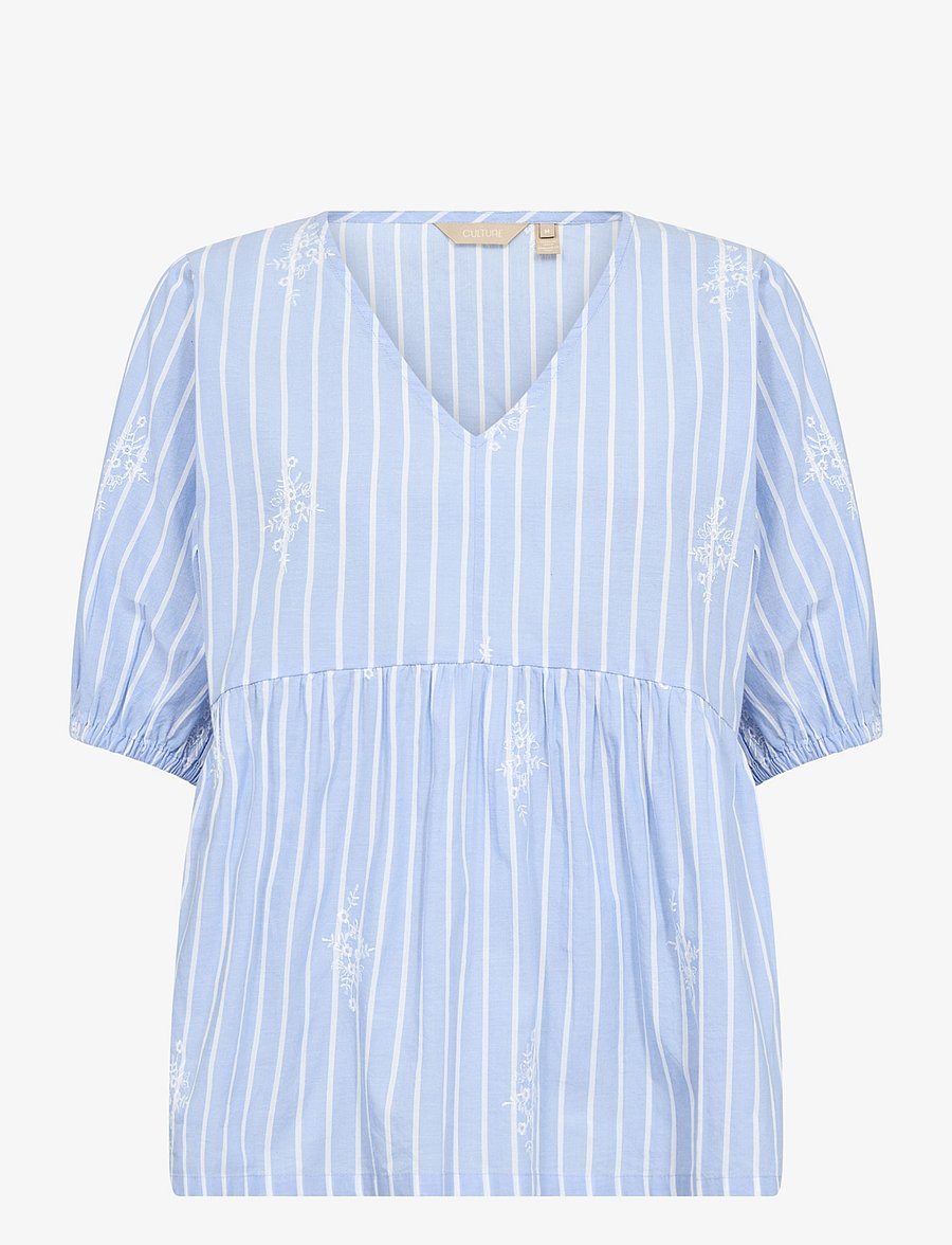 Culture - CUbaloo Blouse - blue stripe - 1