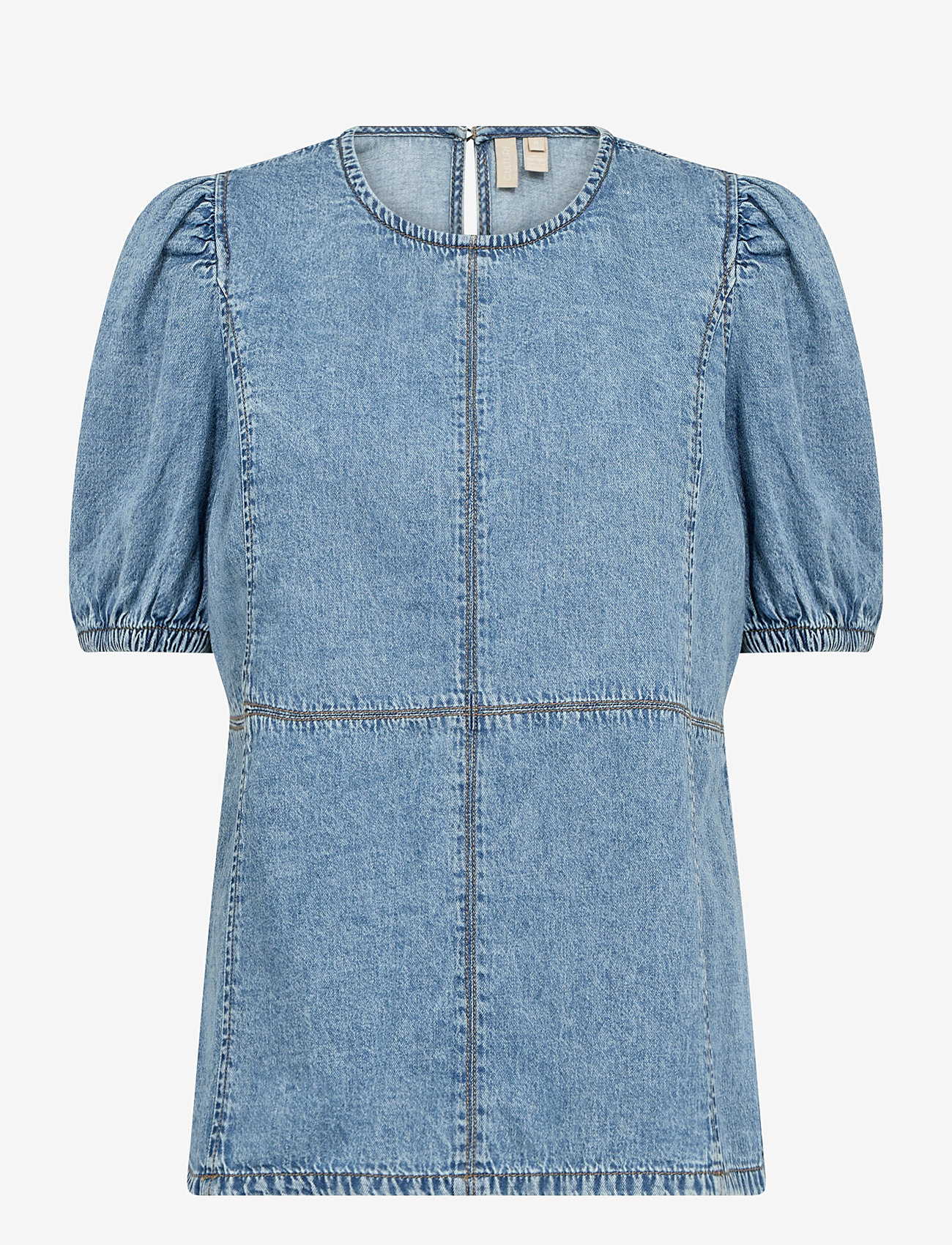 Culture - CUadele Arpa Blouse - kortærmede bluser - blue stone wash - 0