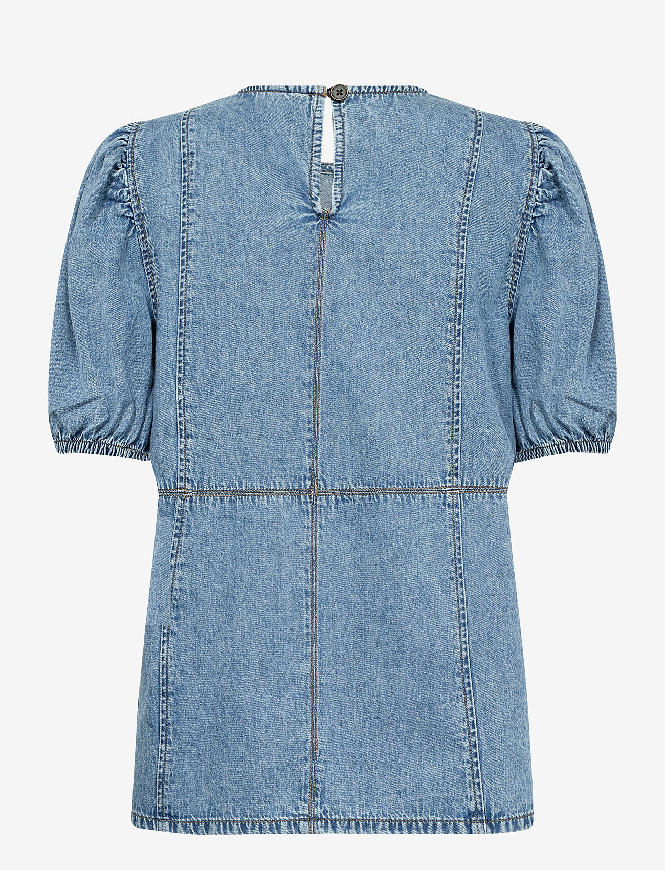 Culture - CUadele Arpa Blouse - kortærmede bluser - blue stone wash - 1