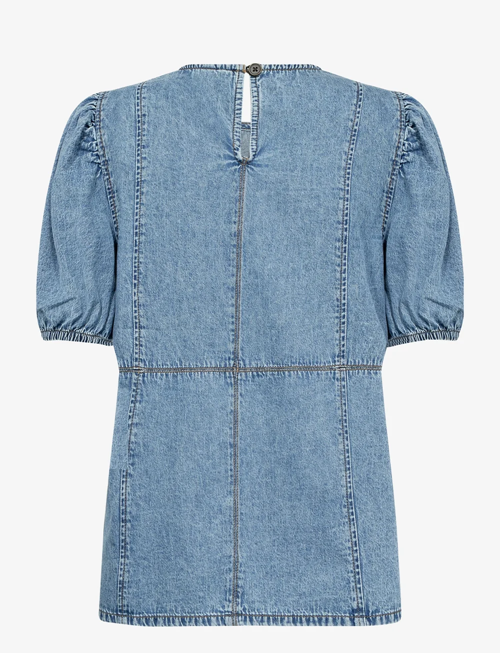 Culture - CUadele Arpa Blouse - short-sleeved blouses - blue stone wash - 2