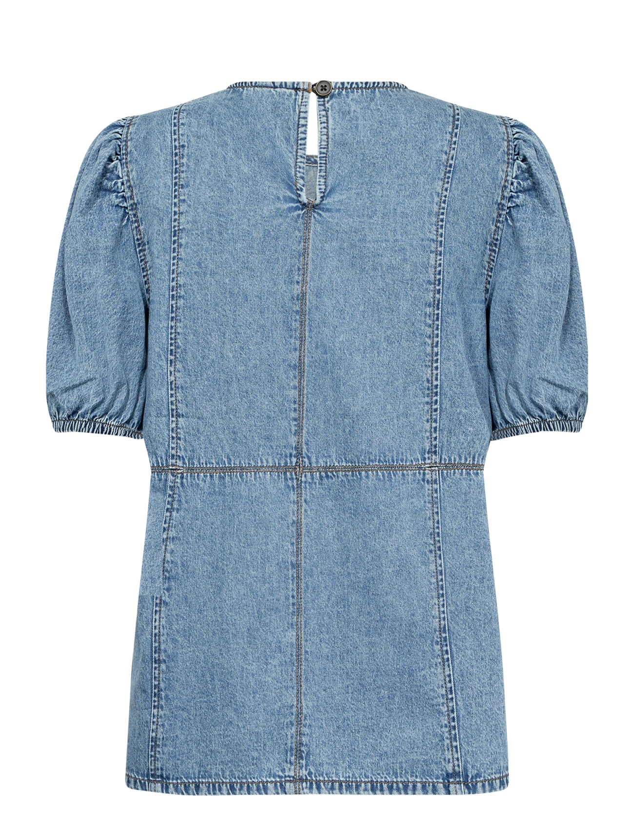 Culture - CUadele Arpa Blouse - palaidinės trumpomis rankovėmis - blue stone wash - 2