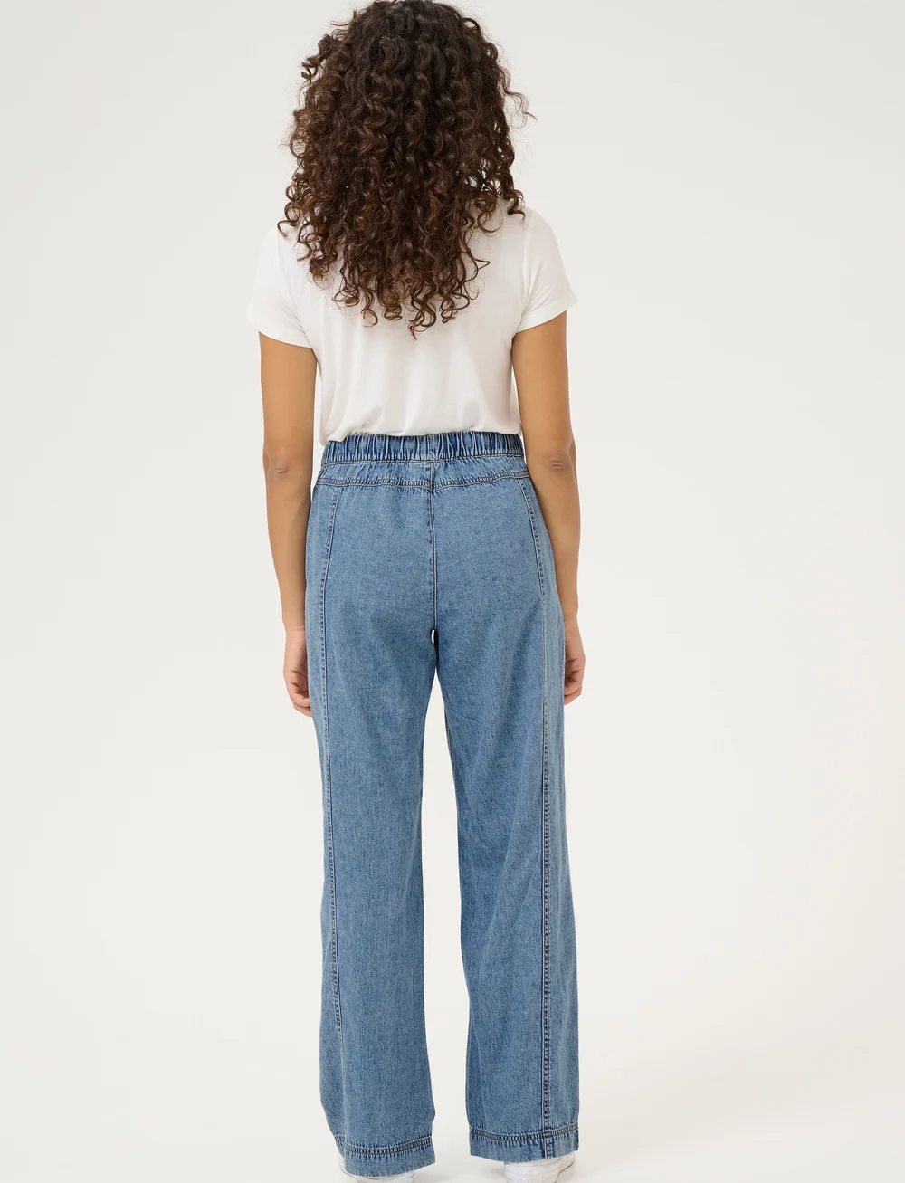 Culture - CUadele Arpa Pants - bukser med lige ben - blue stone wash - 4